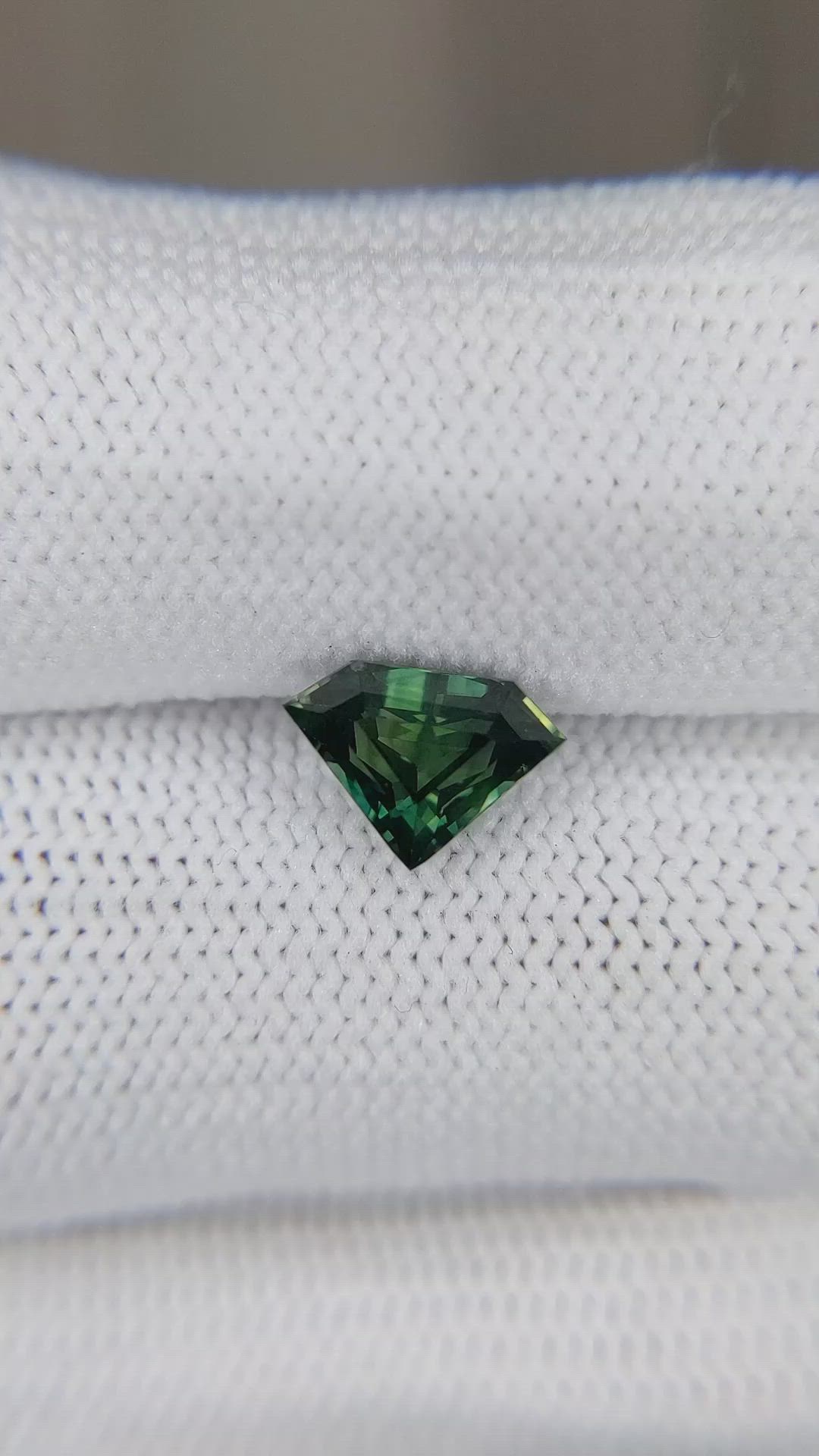 1.52 Ct. Bluish Green Sapphire from Ceylon (Sri Lanka) Size Video