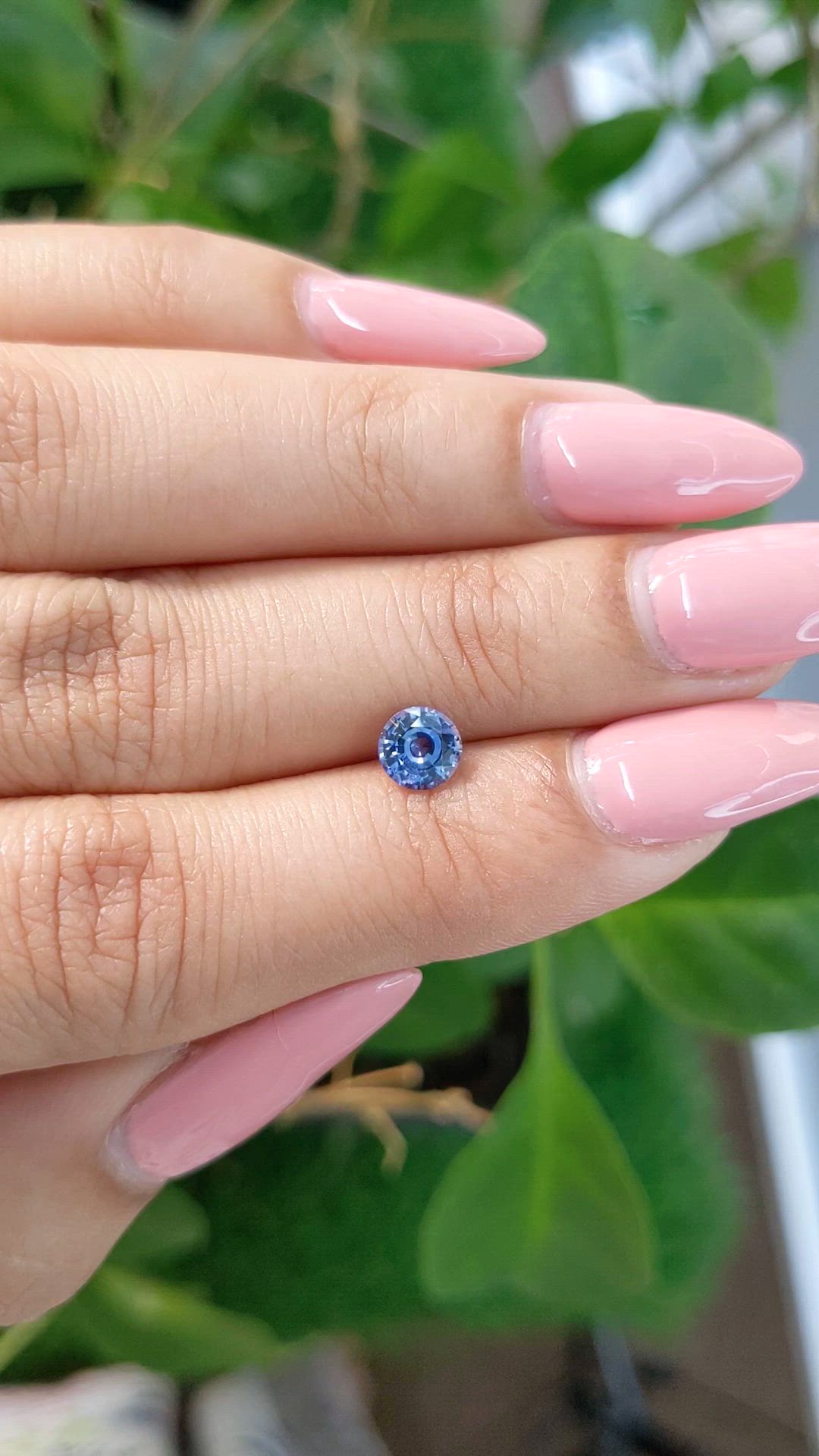 0.69 Ct. Blue Sapphire from Ceylon (Sri Lanka) Size Video