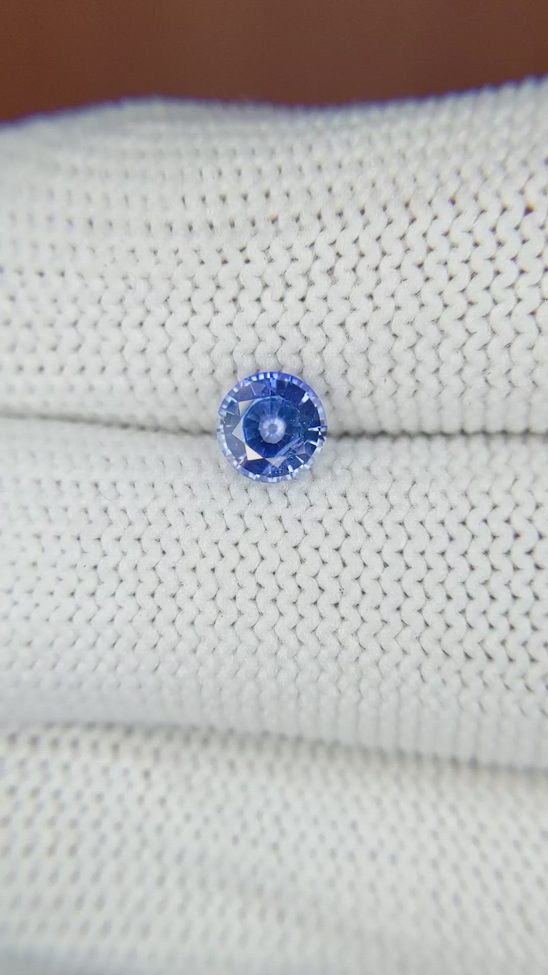 0.69 Ct. Blue Sapphire from Ceylon (Sri Lanka) Size Video