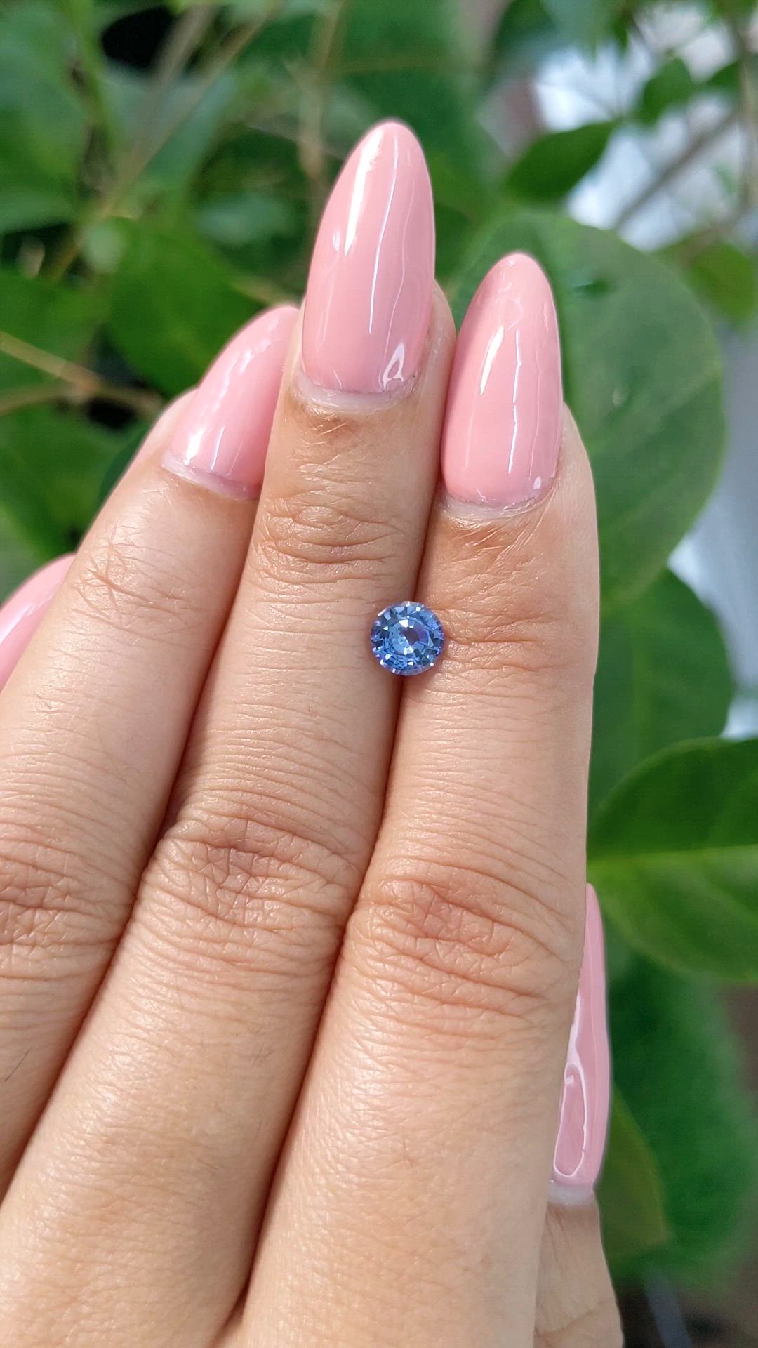 0.69 Ct. Blue Sapphire from Ceylon (Sri Lanka) Size Video