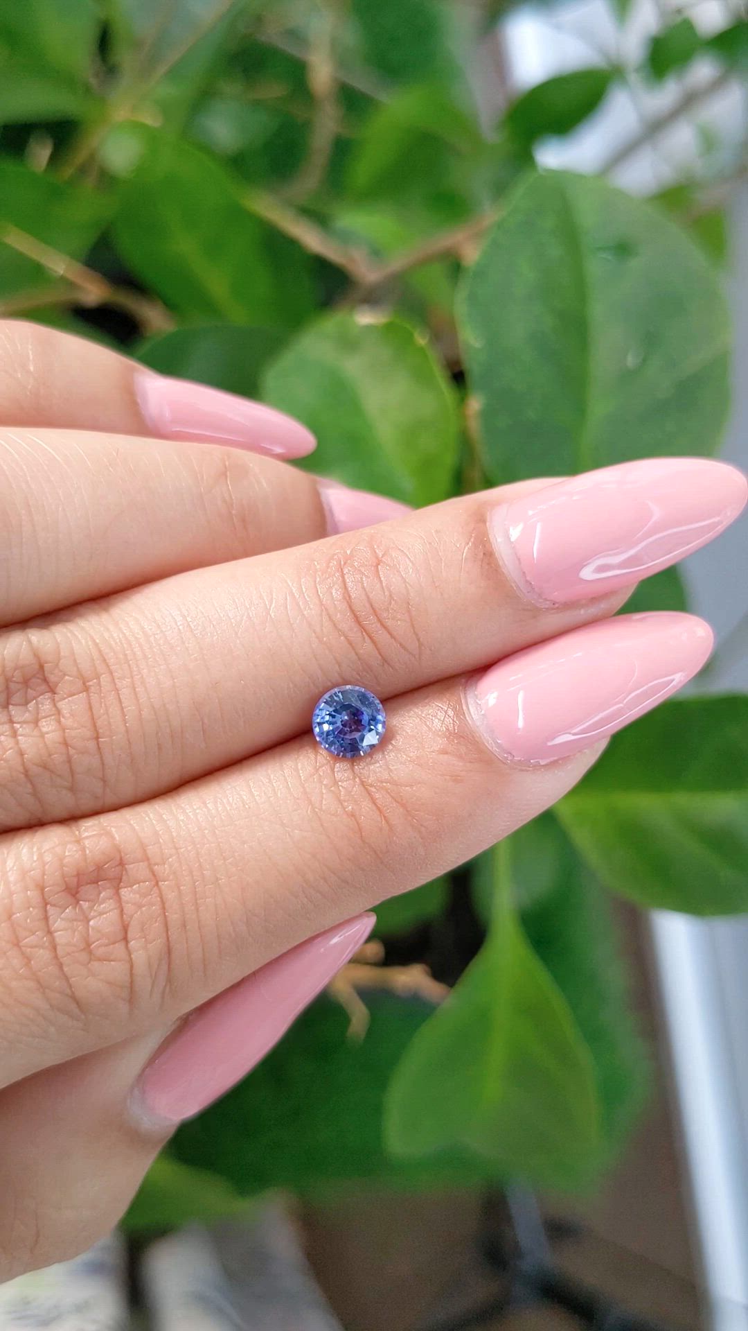 0.69 Ct. Blue Sapphire from Ceylon (Sri Lanka) Size Video