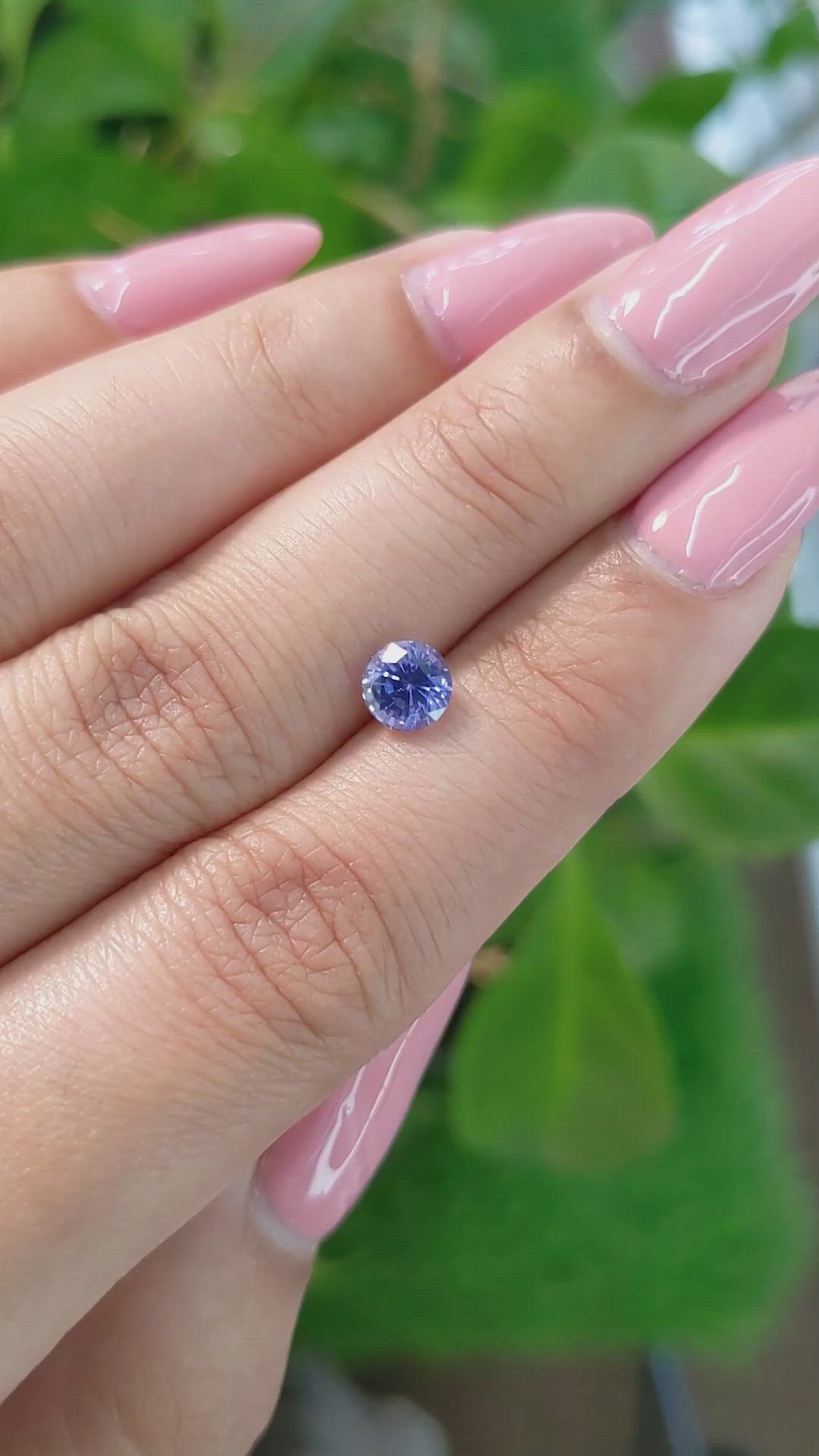 0.96 Ct. Blue Sapphire from Ceylon (Sri Lanka) Size Video