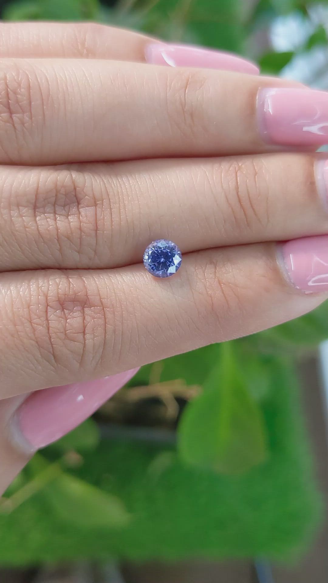 0.96 Ct. Blue Sapphire from Ceylon (Sri Lanka) Size Video