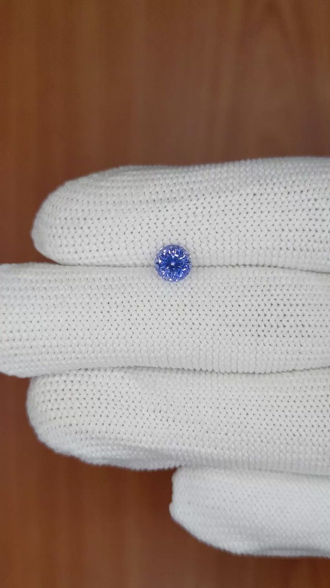 0.96 Ct. Blue Sapphire from Ceylon (Sri Lanka) Size Video