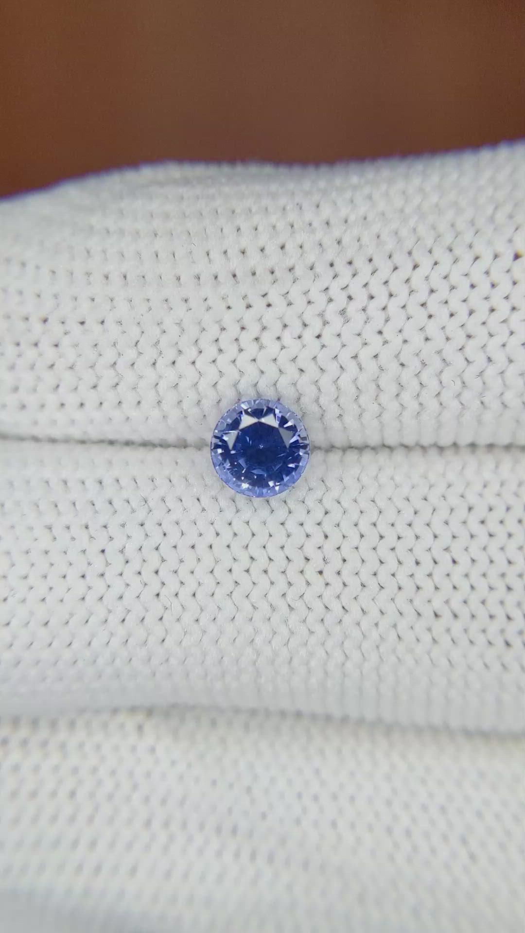 0.96 Ct. Blue Sapphire from Ceylon (Sri Lanka) Size Video
