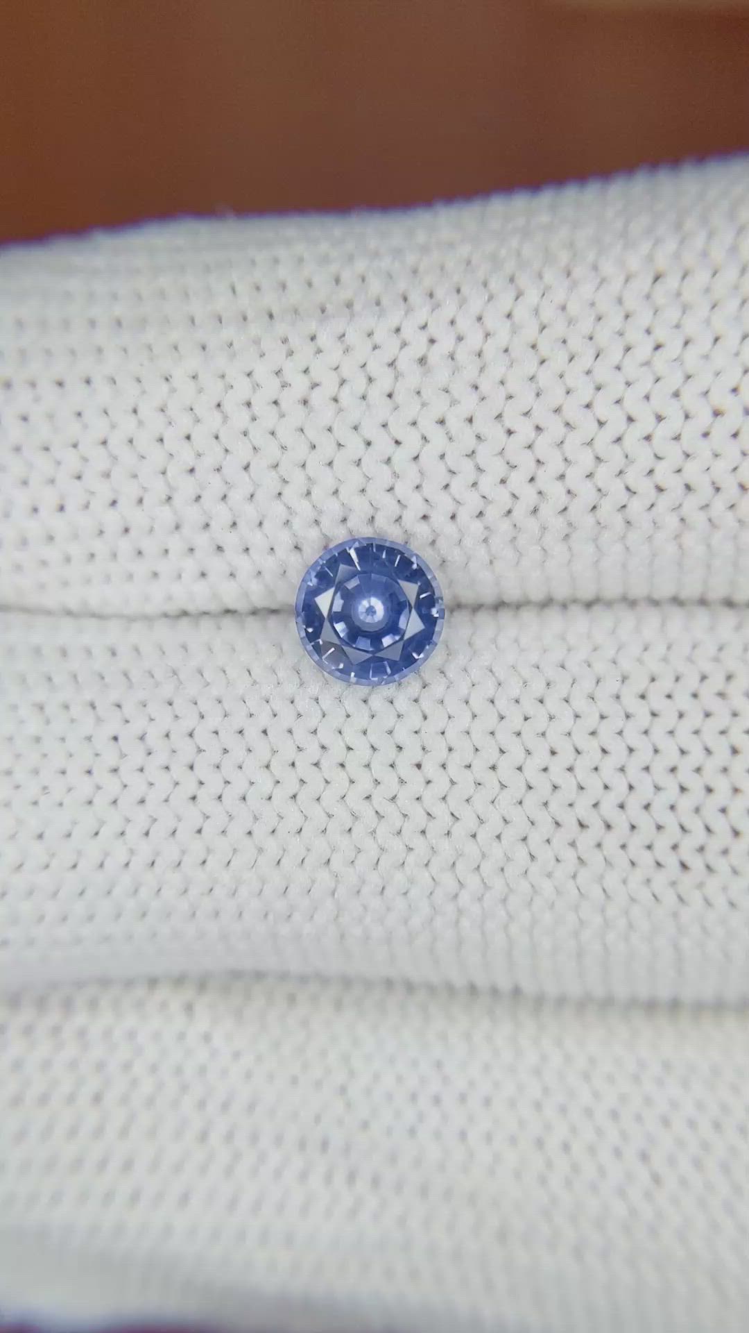 0.93 Ct. Blue Sapphire from Ceylon (Sri Lanka) Size Video