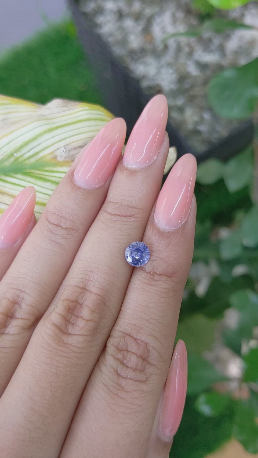 0.93 Ct. Blue Sapphire from Ceylon (Sri Lanka) Size Video