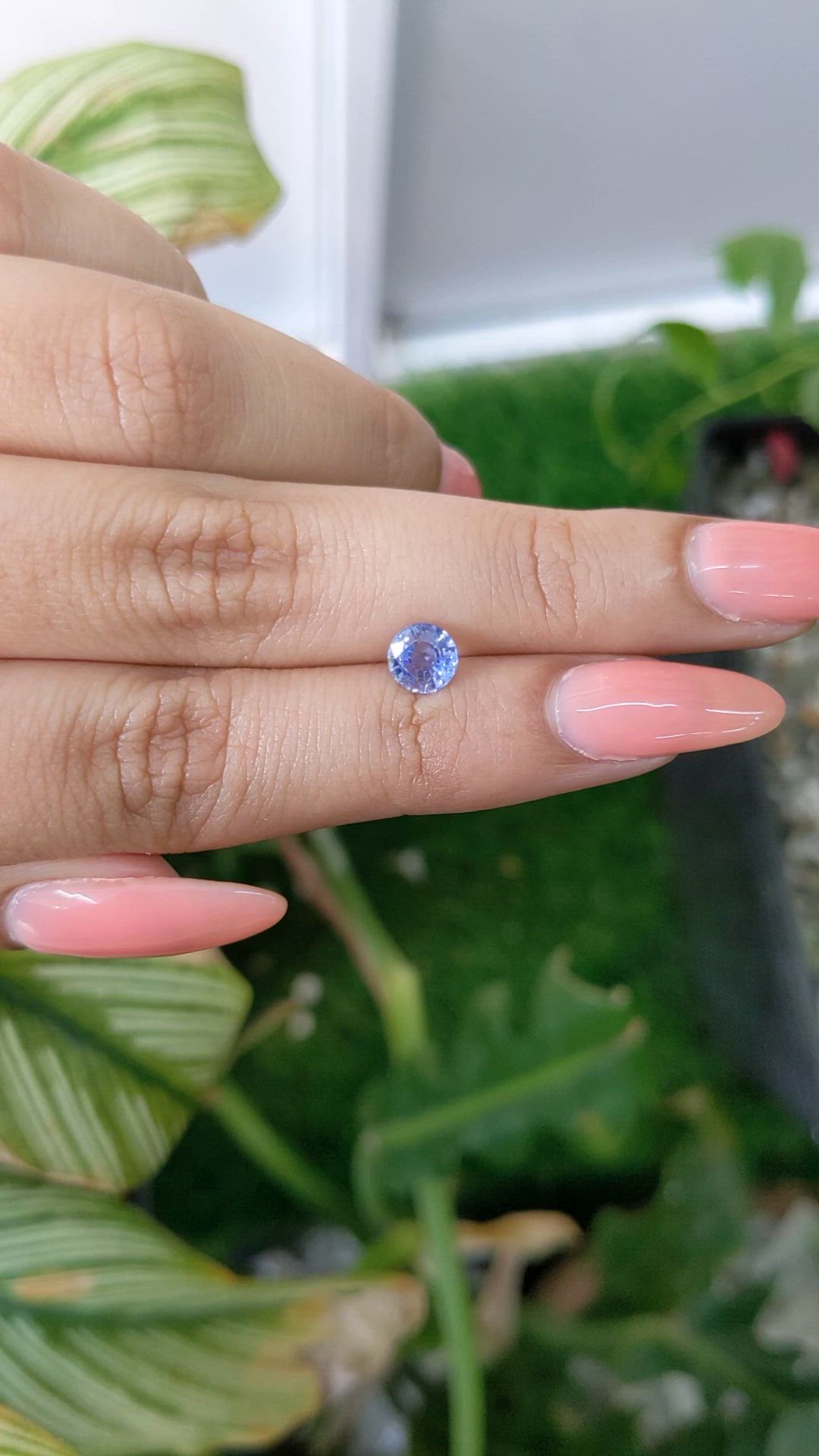 0.92 Ct. Blue Sapphire from Ceylon (Sri Lanka) Size Video
