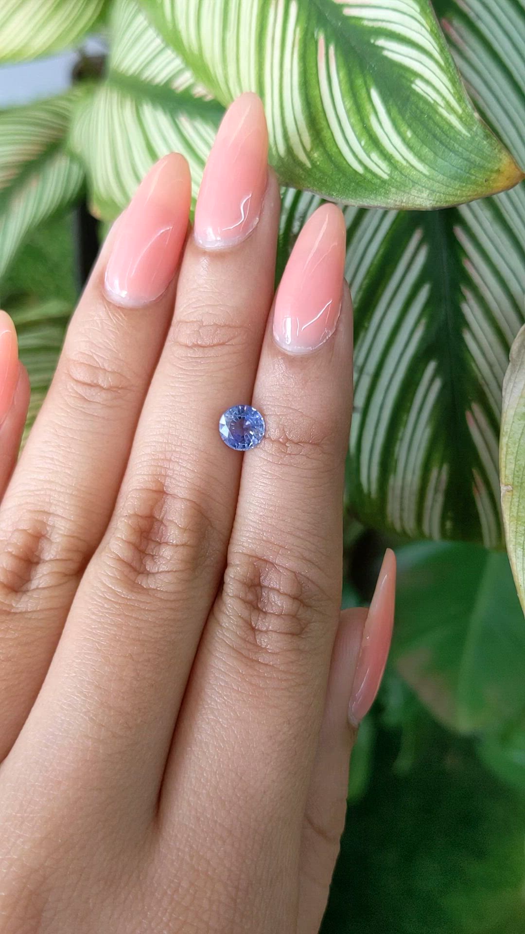 0.92 Ct. Blue Sapphire from Ceylon (Sri Lanka) Size Video