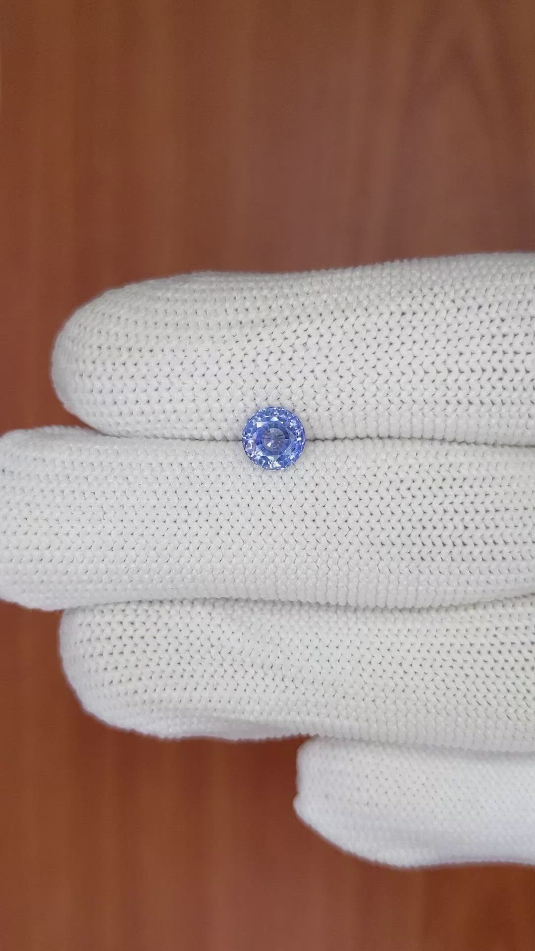 0.92 Ct. Blue Sapphire from Ceylon (Sri Lanka) Size Video