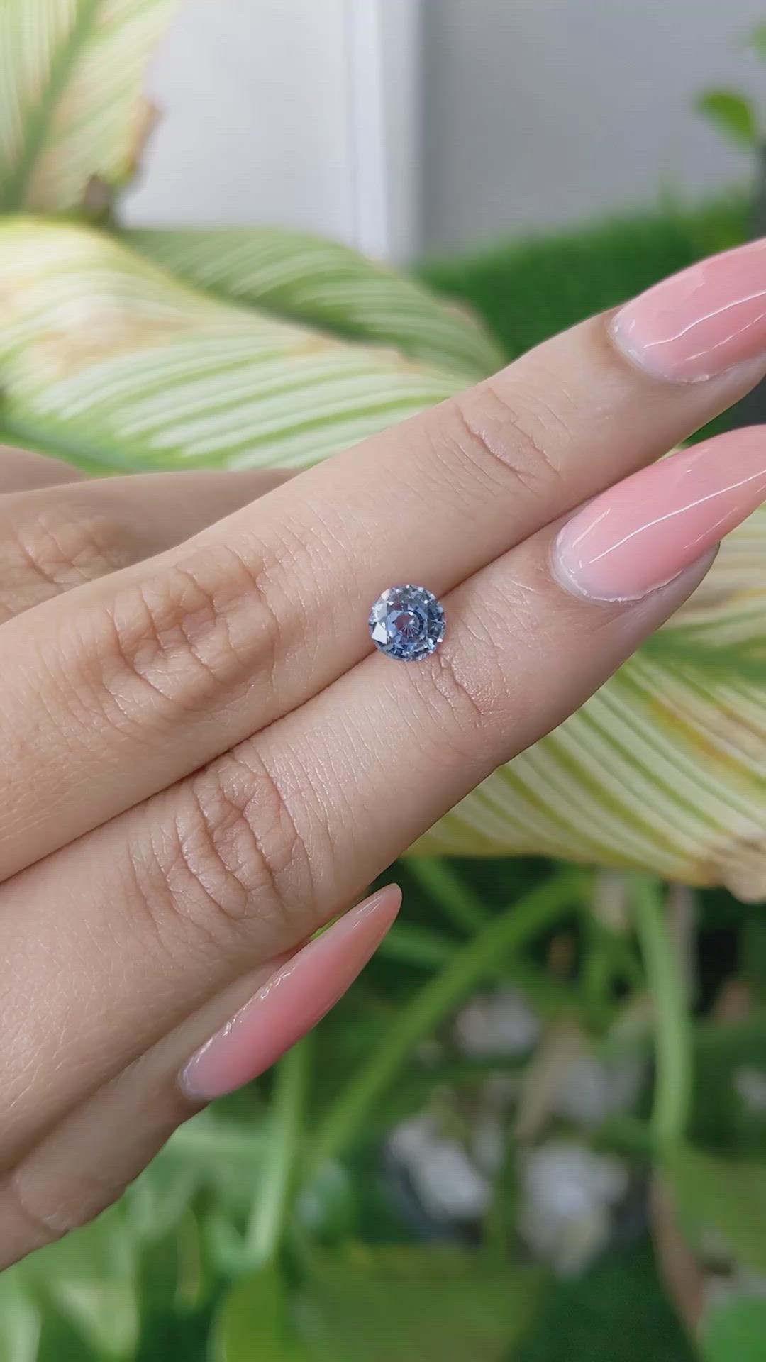 0.85 Ct. Blue Sapphire from Ceylon (Sri Lanka) Size Video