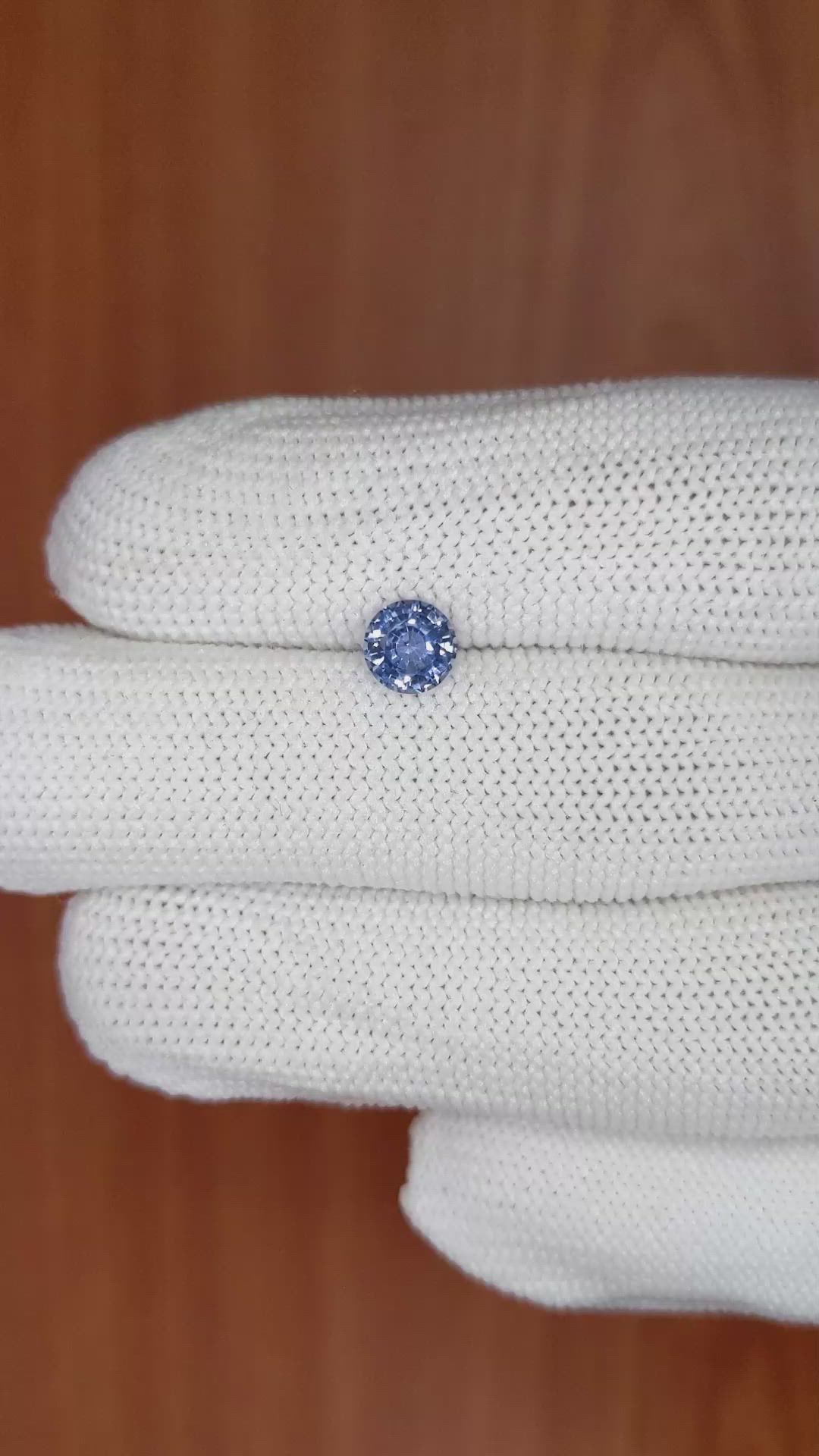 0.85 Ct. Blue Sapphire from Ceylon (Sri Lanka) Size Video