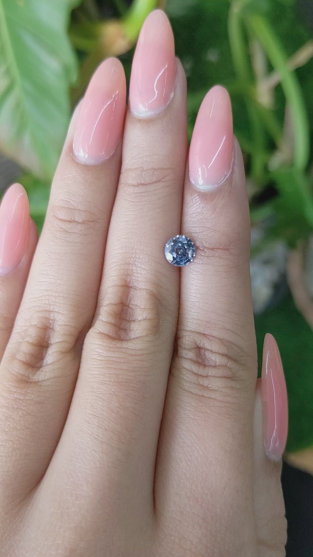0.85 Ct. Blue Sapphire from Ceylon (Sri Lanka) Size Video