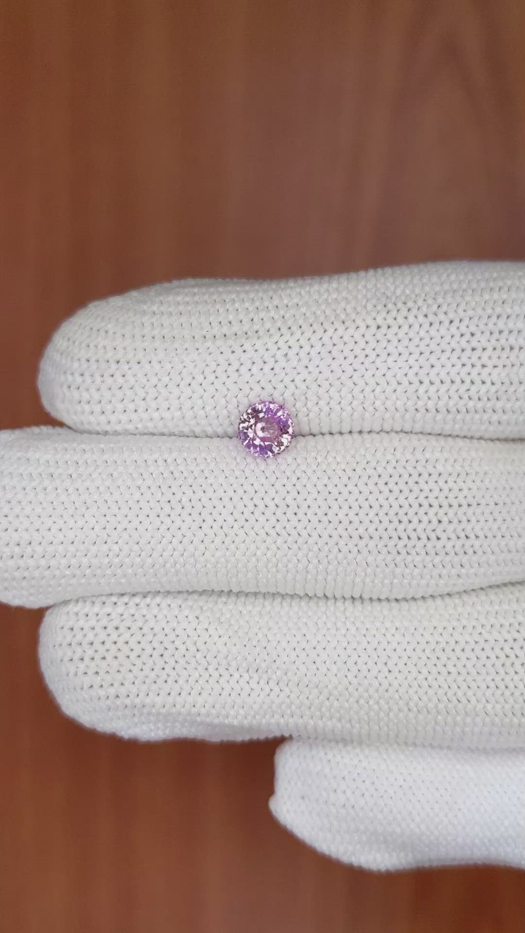 0.81 Ct. Pink Sapphire from Ceylon (Sri Lanka) Size Video