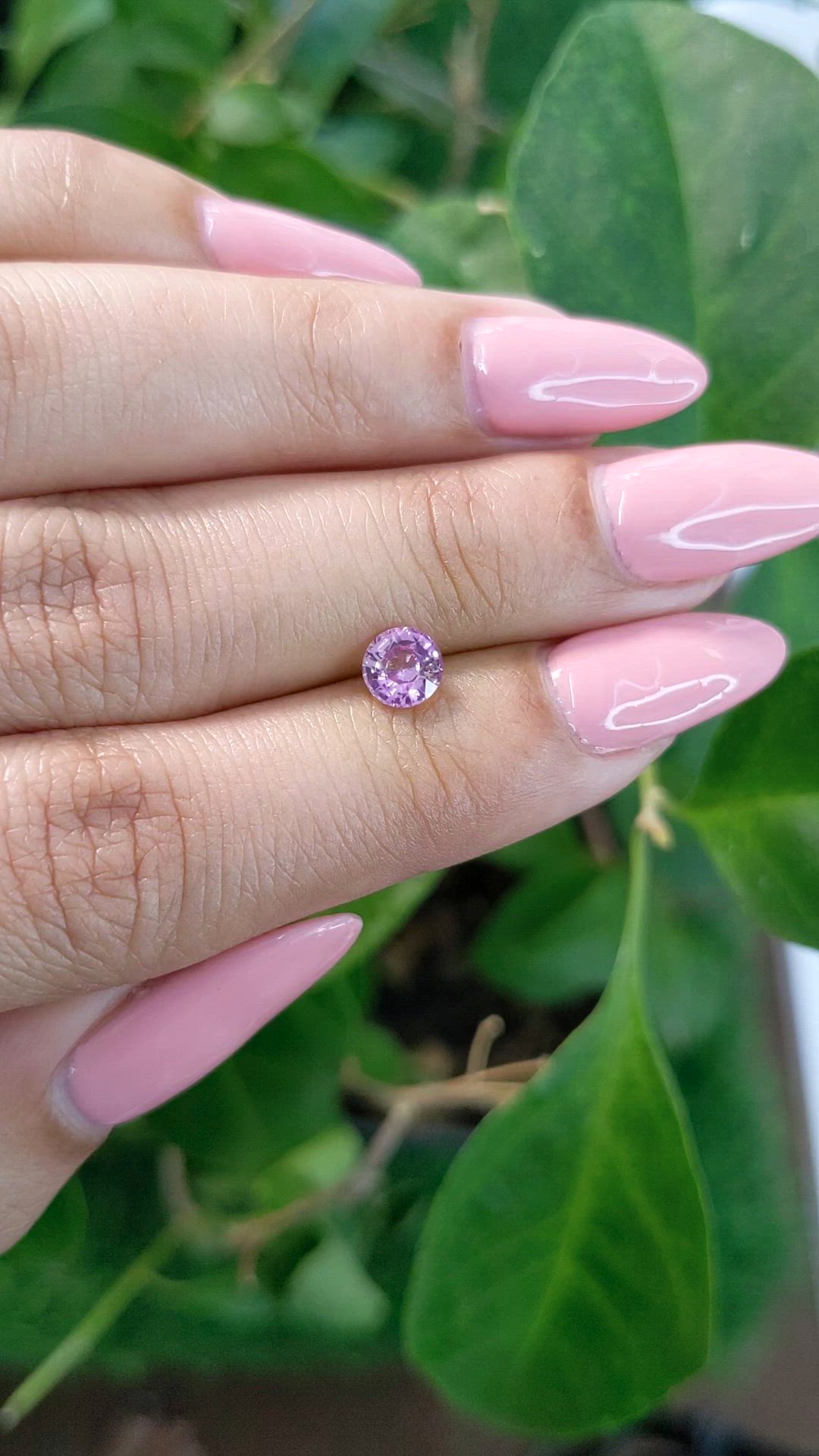 0.81 Ct. Pink Sapphire from Ceylon (Sri Lanka) Size Video