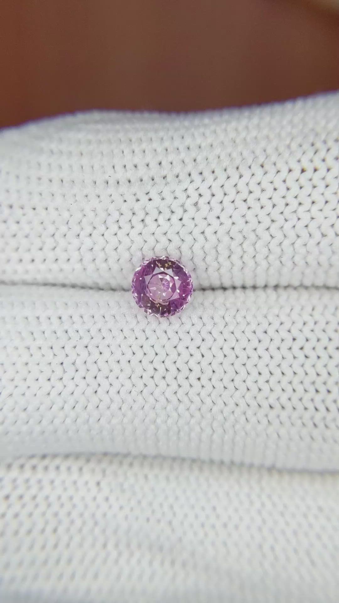 0.81 Ct. Pink Sapphire from Ceylon (Sri Lanka) Size Video