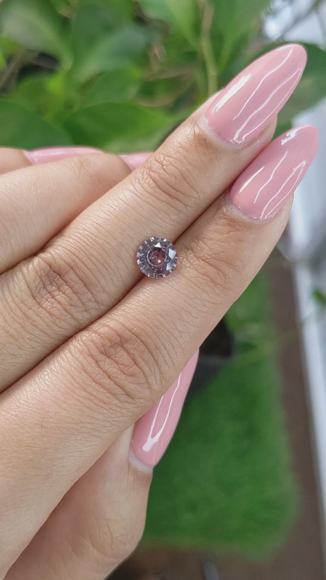 1.10 Ct. Peach Sapphire from Ceylon (Sri Lanka) Size Video