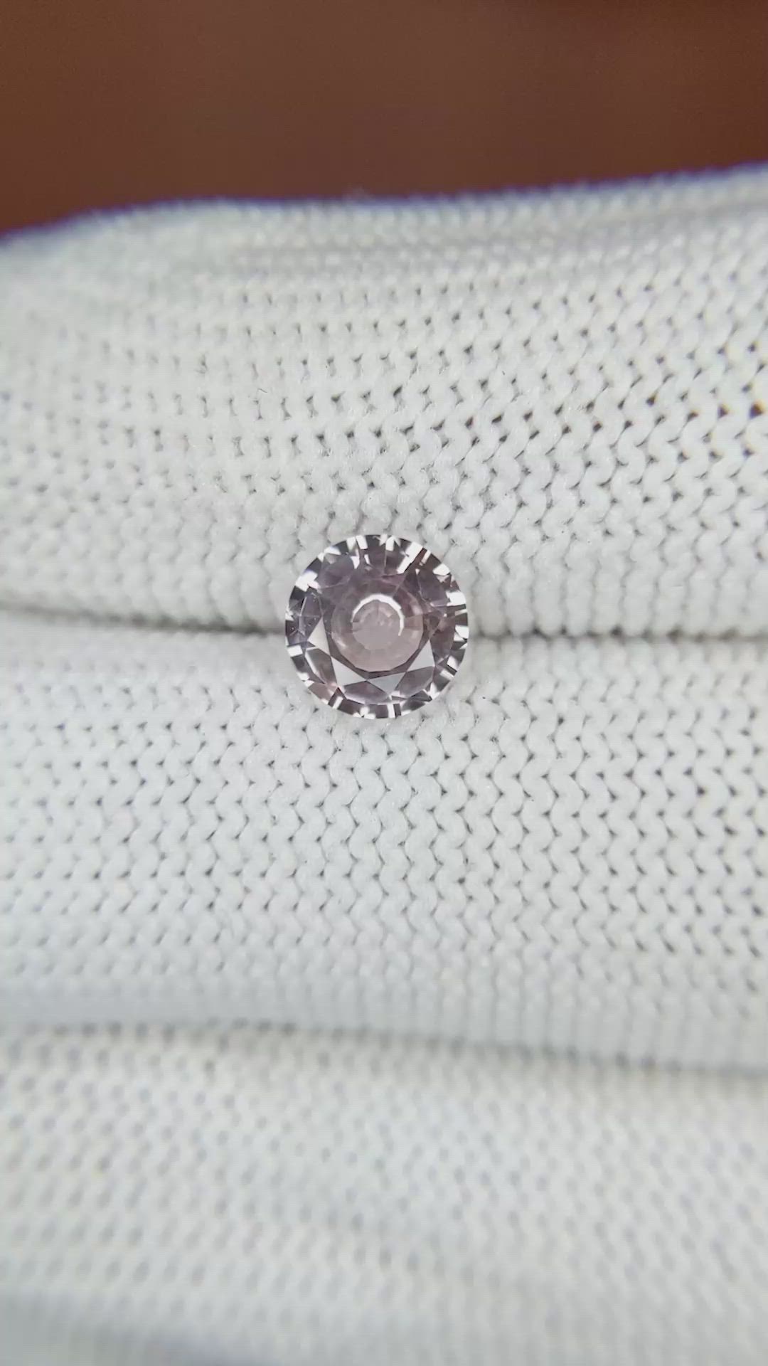 1.10 Ct. Peach Sapphire from Ceylon (Sri Lanka) Size Video