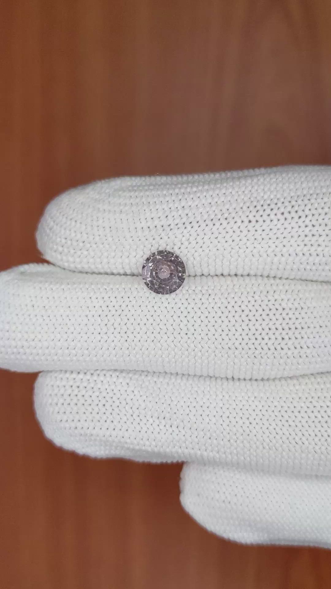 1.10 Ct. Peach Sapphire from Ceylon (Sri Lanka) Size Video