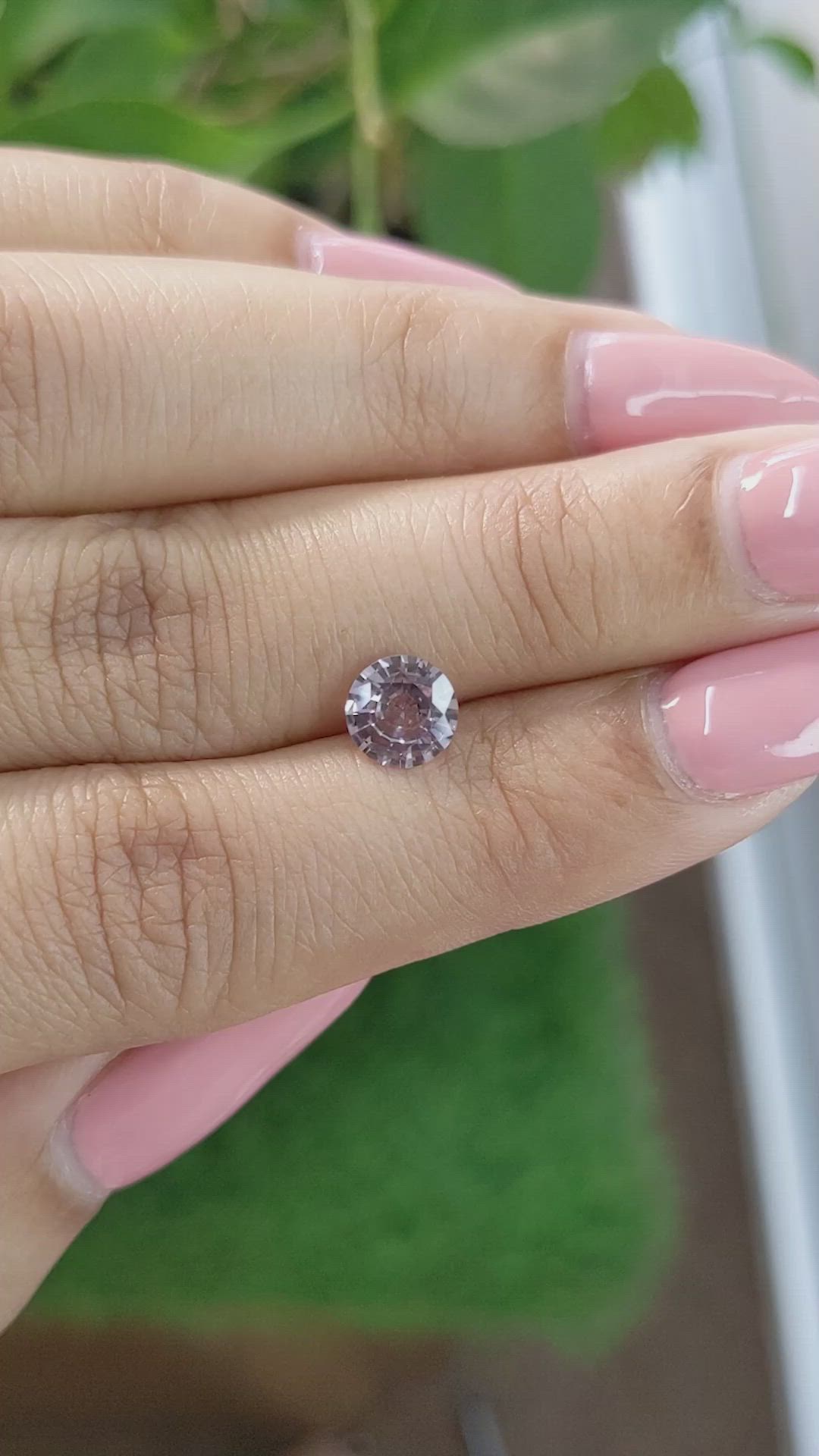 1.10 Ct. Peach Sapphire from Ceylon (Sri Lanka) Size Video