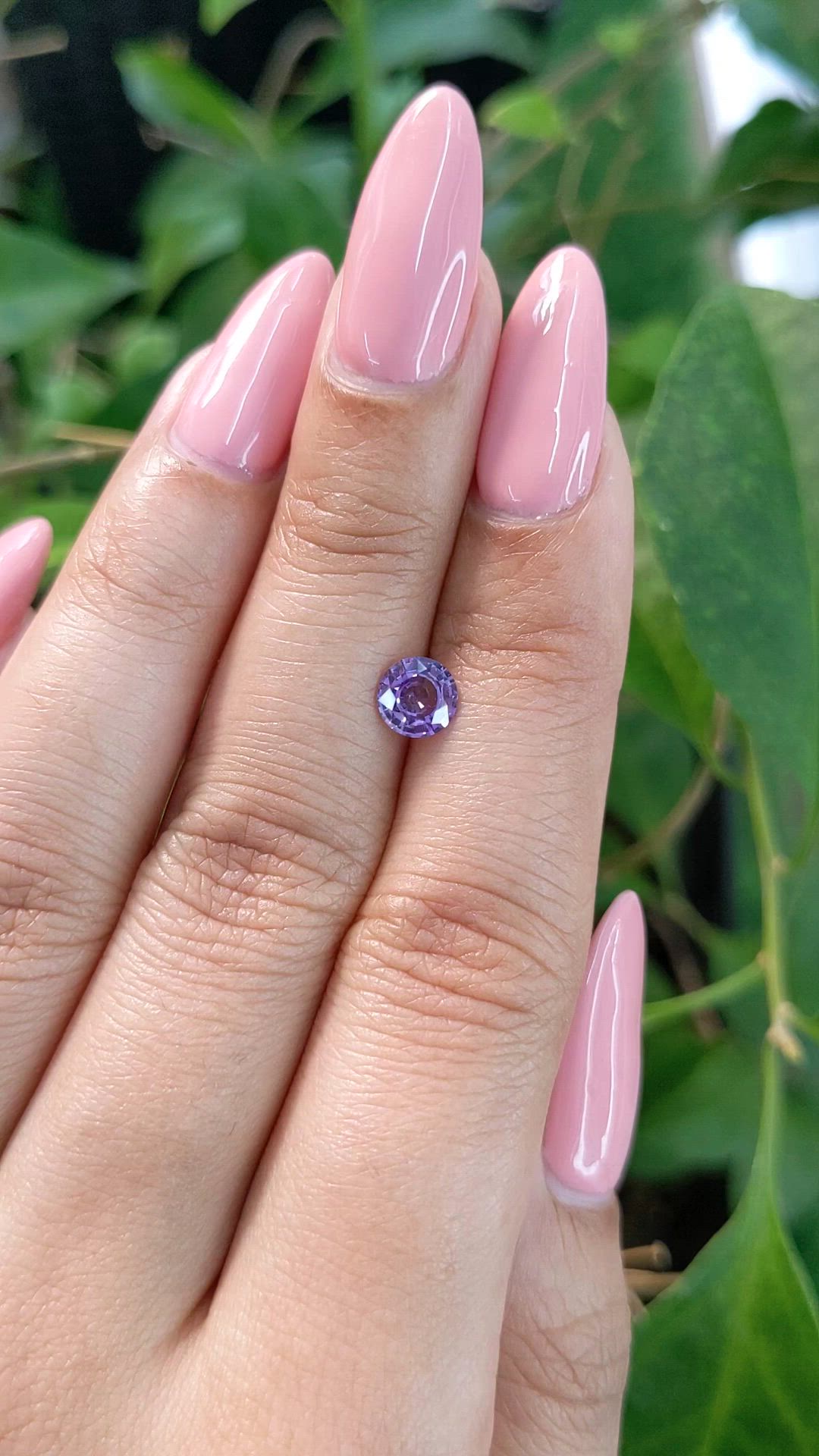 0.75 Ct. Purple Sapphire from Ceylon (Sri Lanka) Size Video