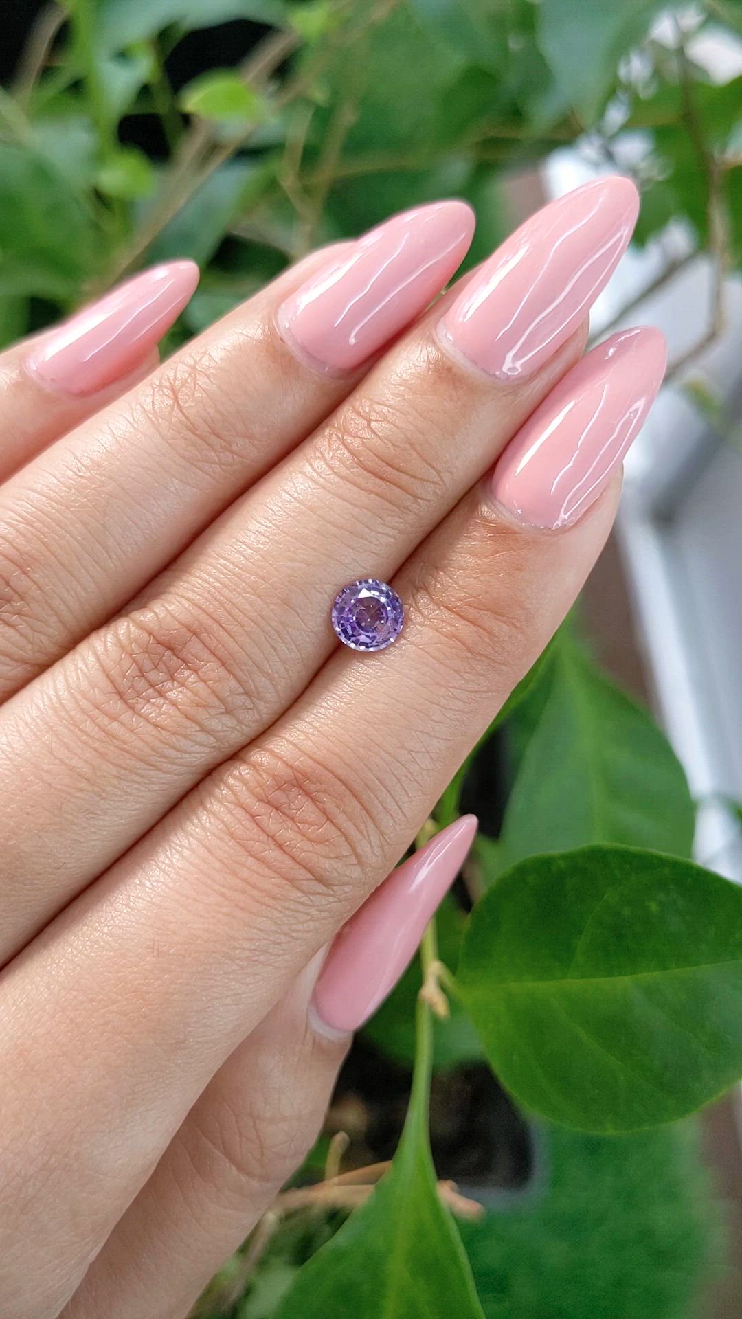 0.88 Ct. Purple Sapphire from Ceylon (Sri Lanka) Size Video