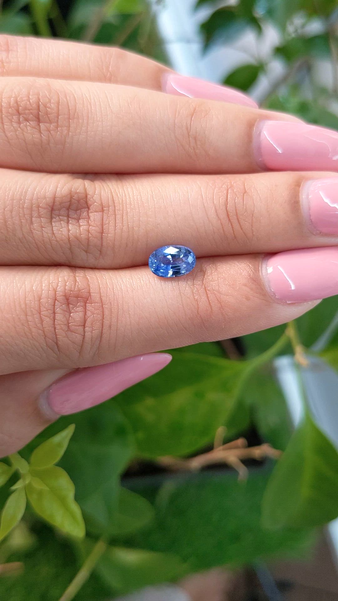 1.14 Ct. Blue Sapphire from Ceylon (Sri Lanka) Size Video
