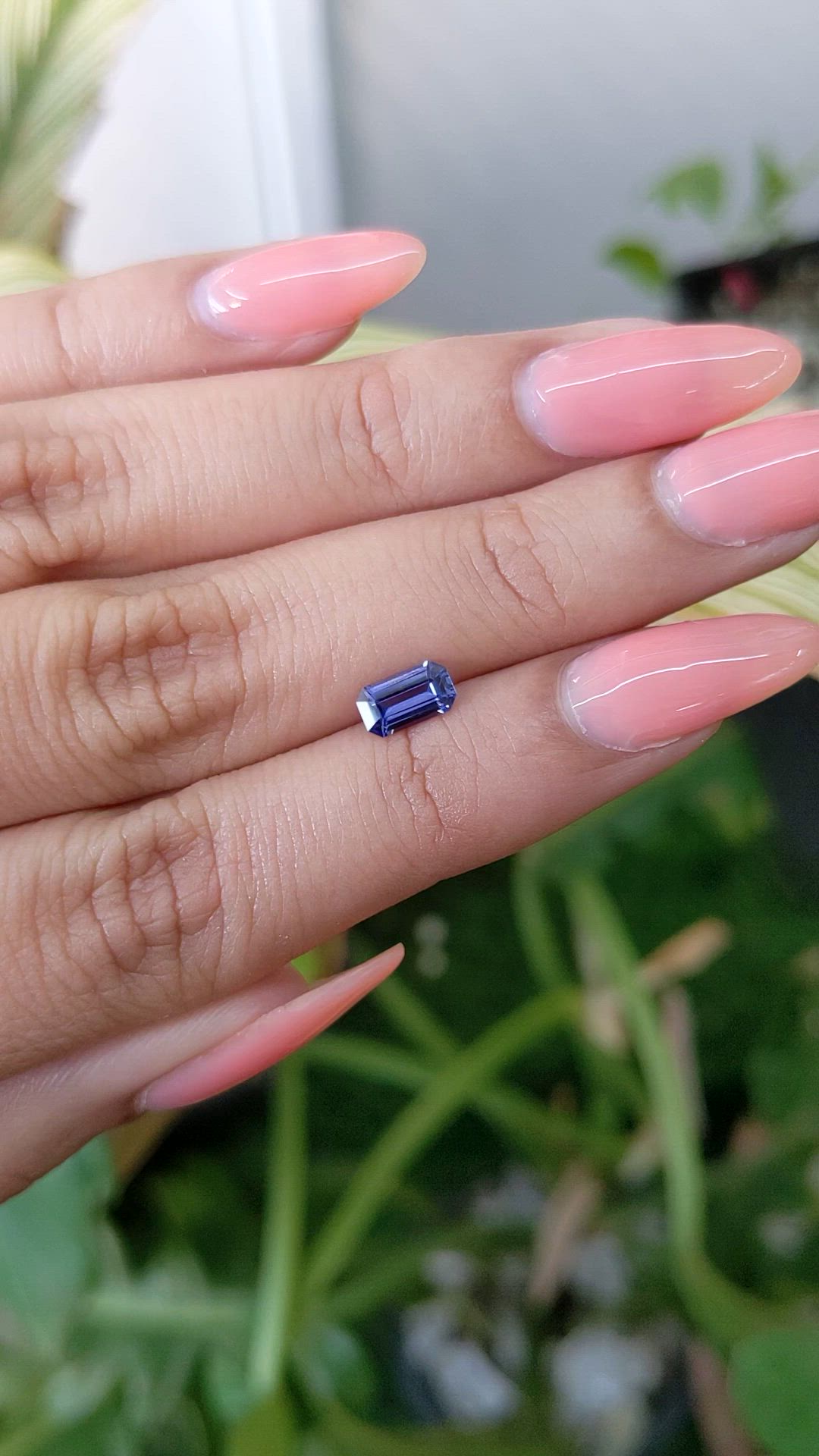 0.73 Ct. Blue Sapphire from Ceylon (Sri Lanka) Size Video