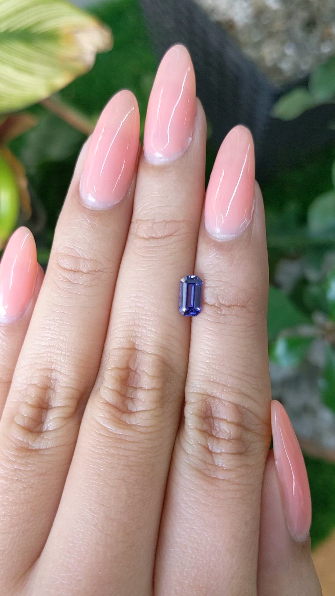 0.73 Ct. Blue Sapphire from Ceylon (Sri Lanka) Size Video