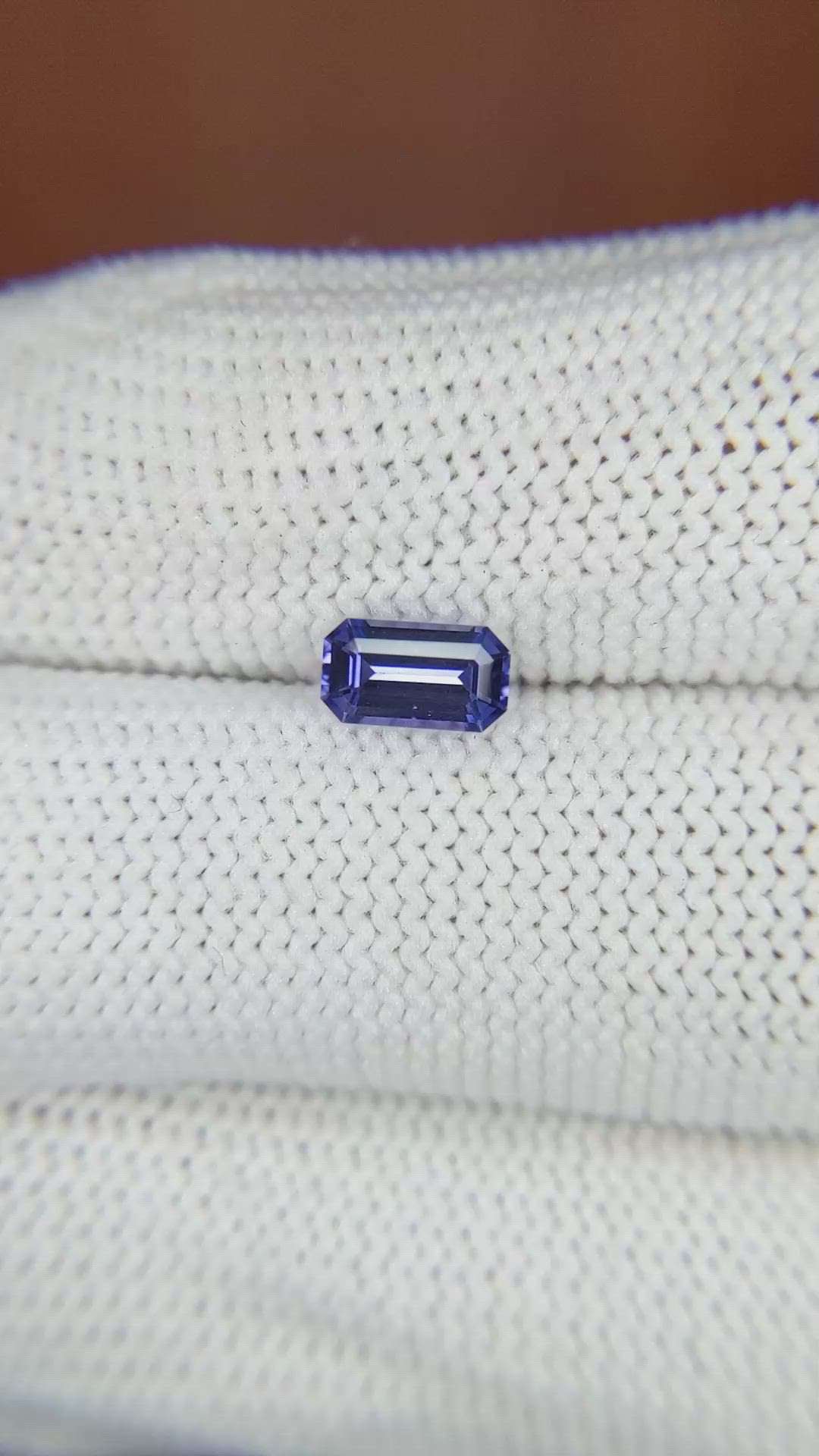 0.73 Ct. Blue Sapphire from Ceylon (Sri Lanka) Size Video