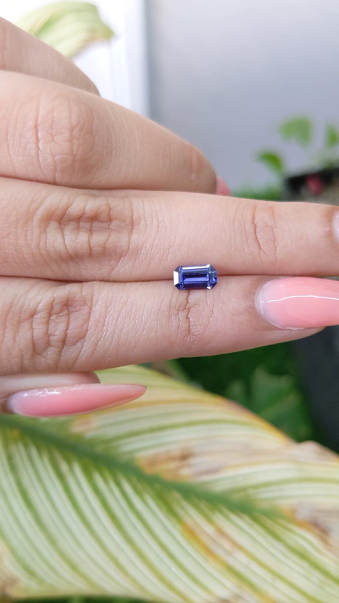 0.73 Ct. Blue Sapphire from Ceylon (Sri Lanka) Size Video