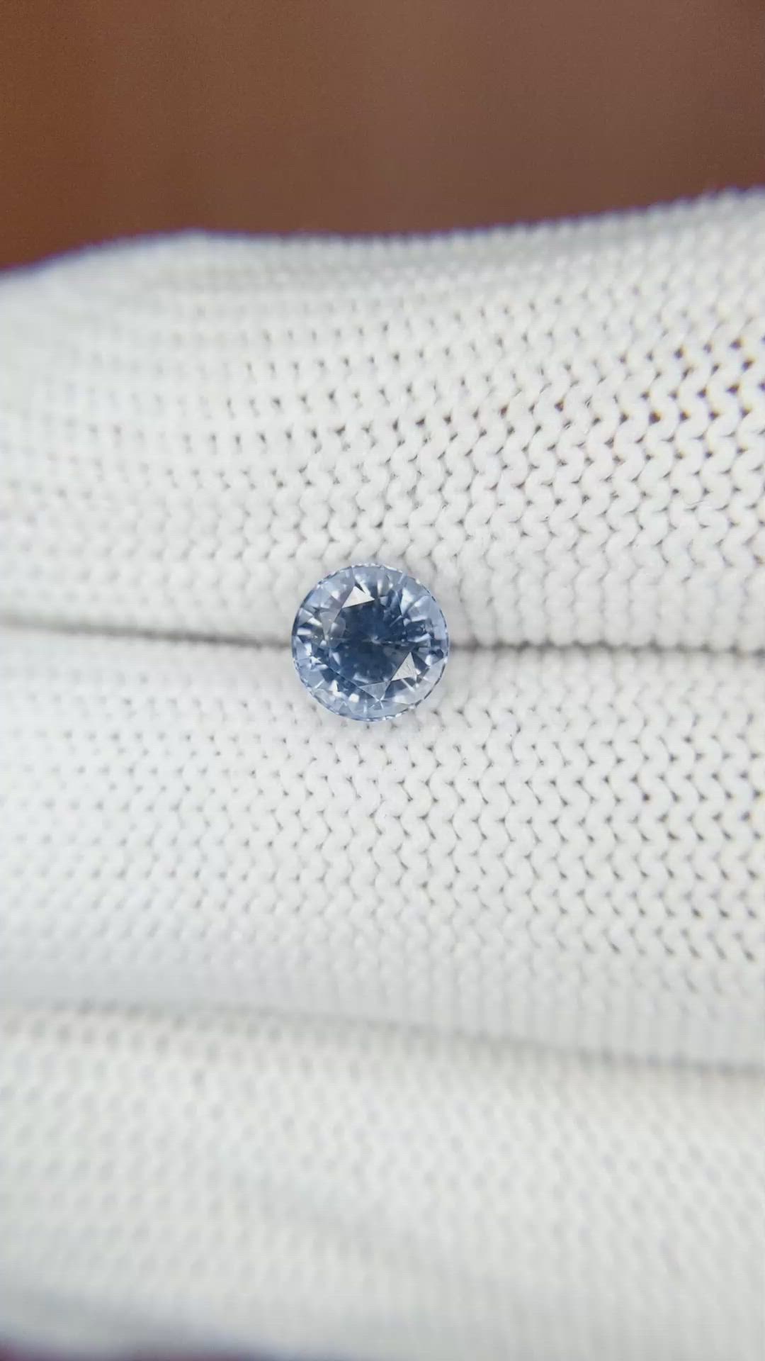 1.30 Ct. Blue Sapphire from Ceylon (Sri Lanka) Size Video