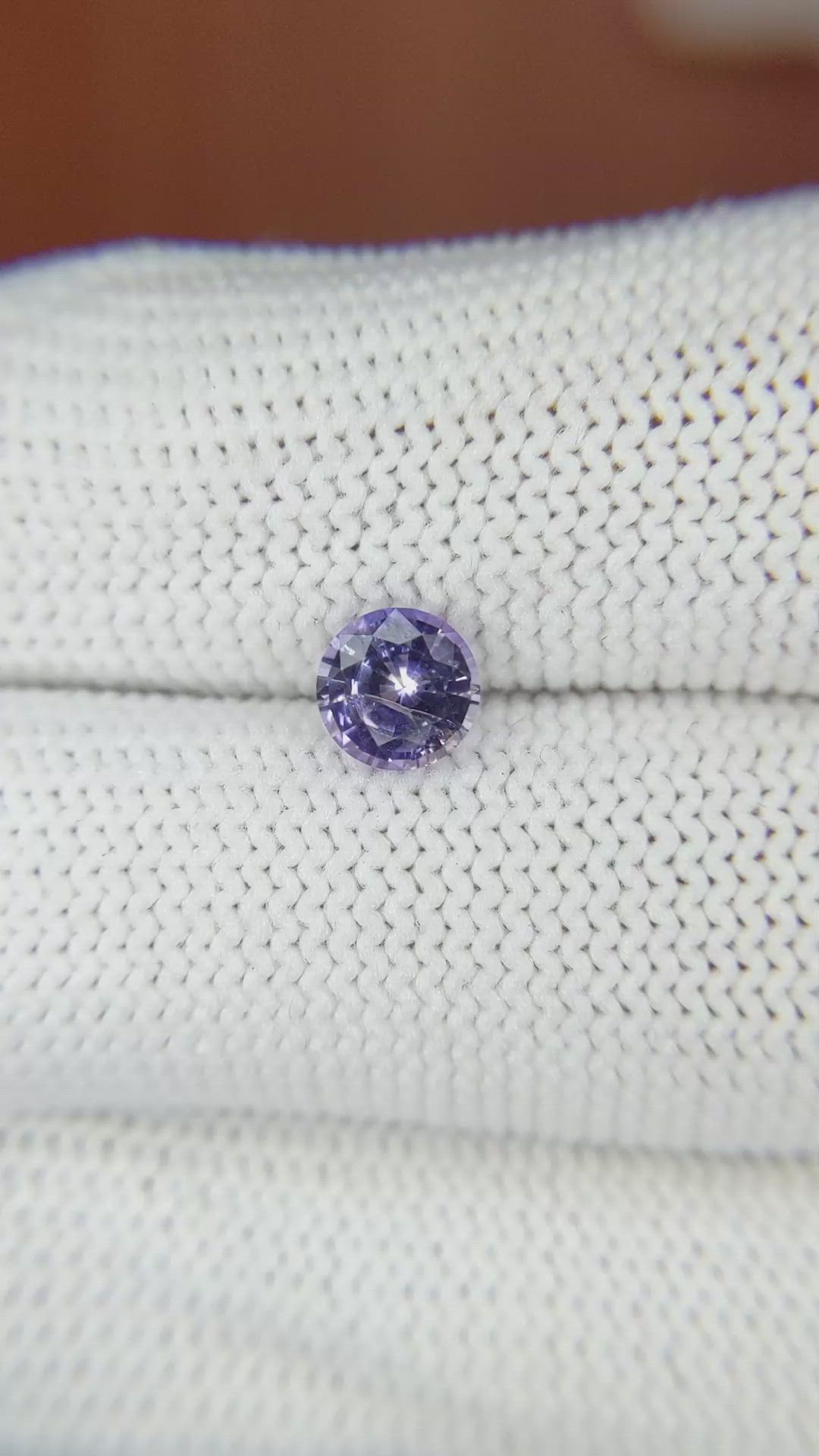 0.76 Ct. Purple Sapphire from Ceylon (Sri Lanka) Size Video