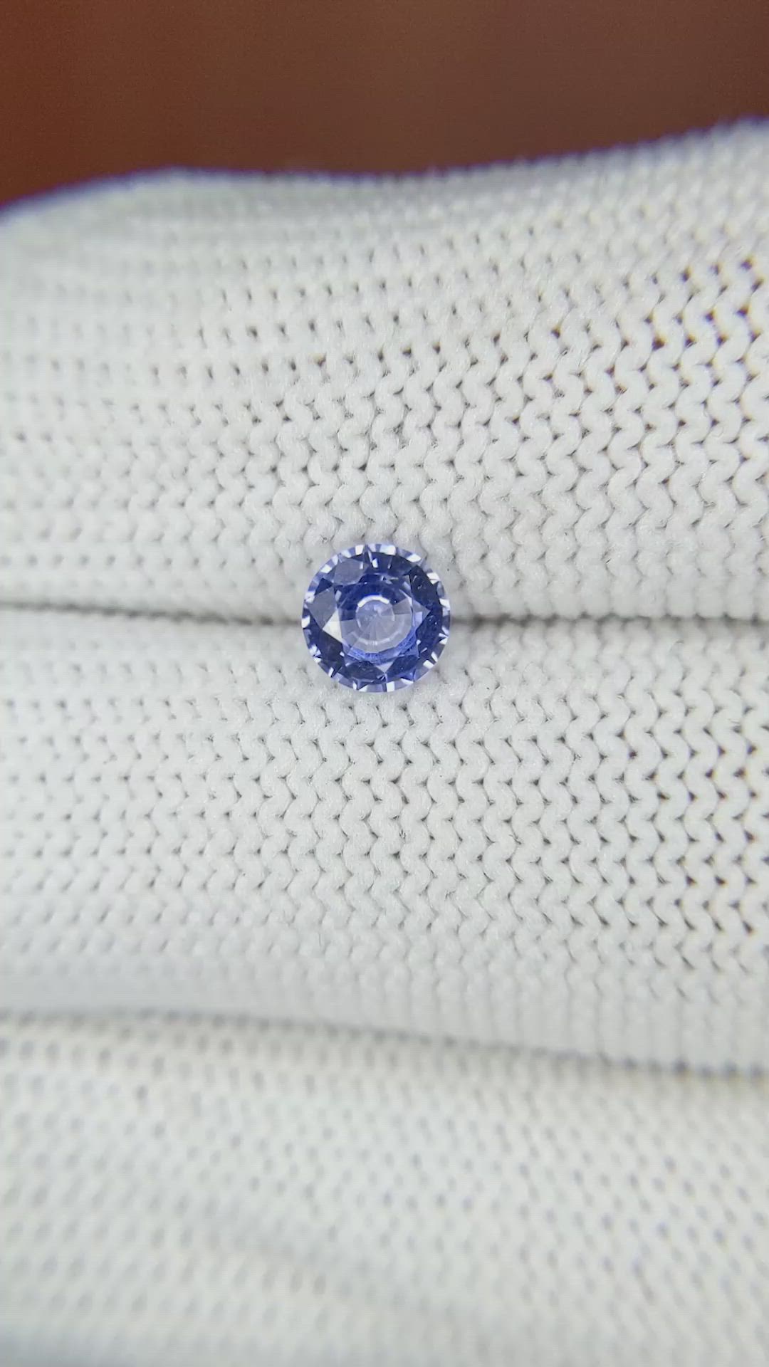 0.67 Ct. Blue Sapphire from Ceylon (Sri Lanka) Size Video