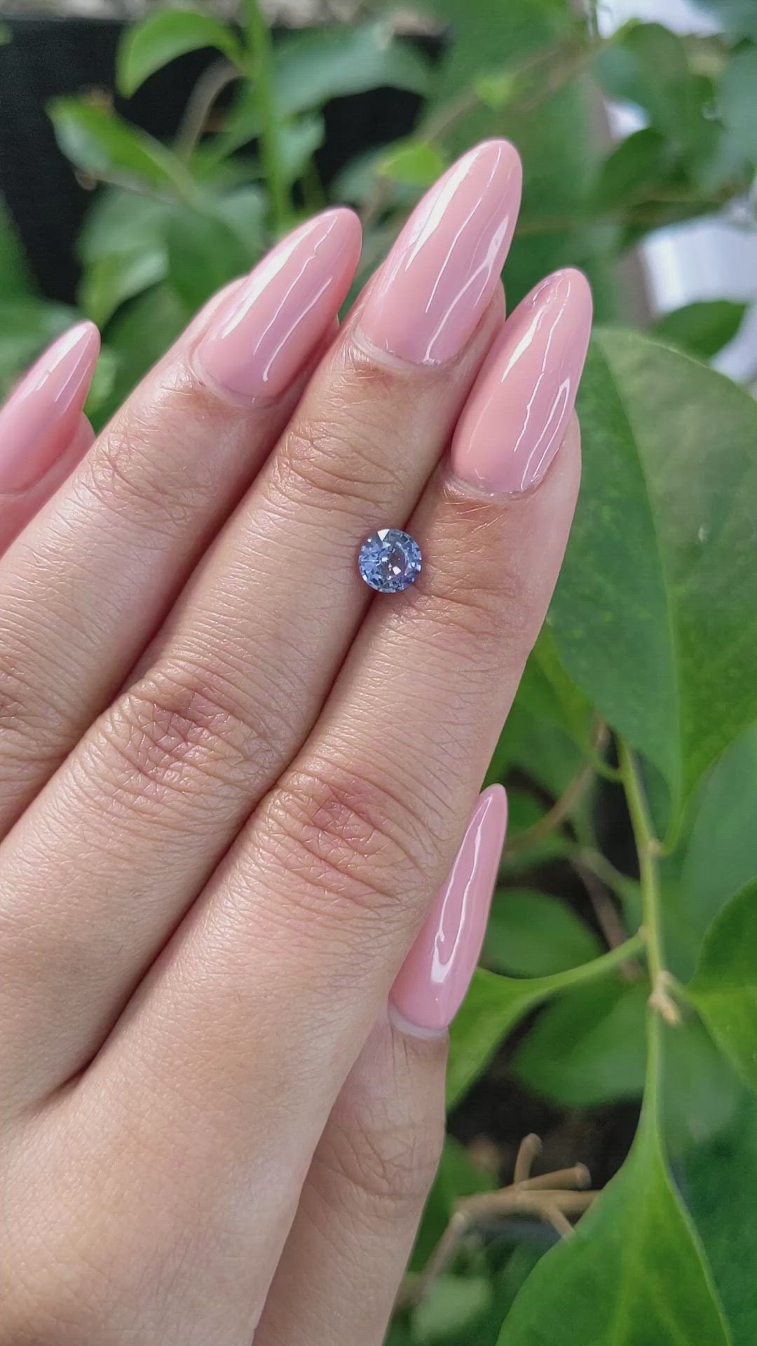 0.67 Ct. Blue Sapphire from Ceylon (Sri Lanka) Size Video