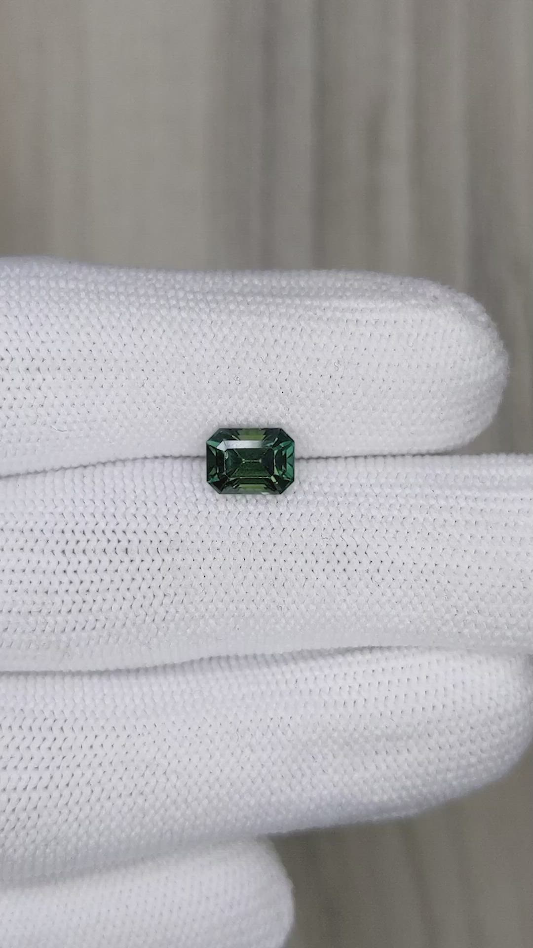 1.75 Ct. Bluish Green Sapphire from Ceylon (Sri Lanka) Size Video
