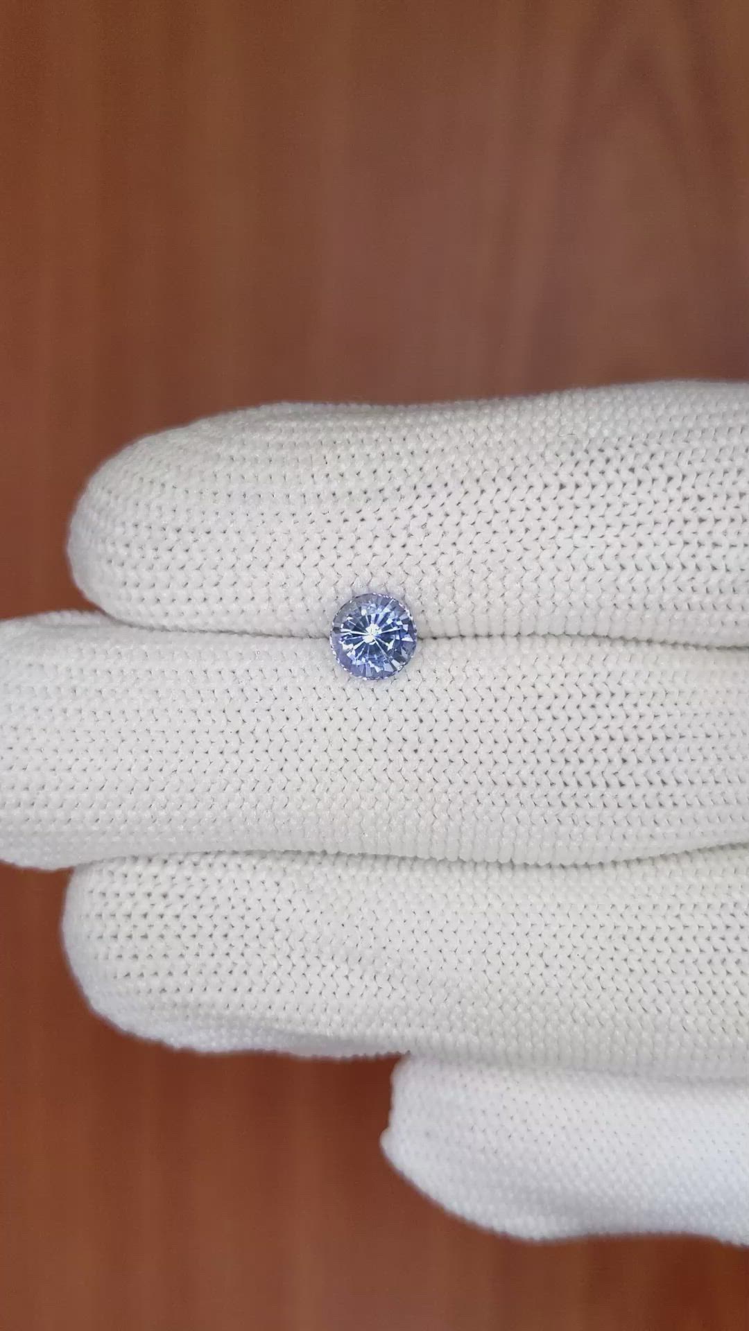 1.02 Ct. Blue Sapphire from Ceylon (Sri Lanka) Size Video