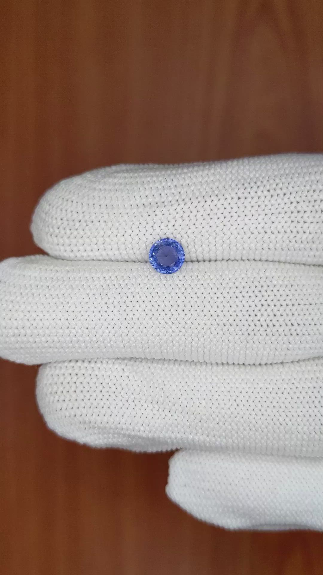 0.64 Ct. Blue Sapphire from Ceylon (Sri Lanka) Size Video