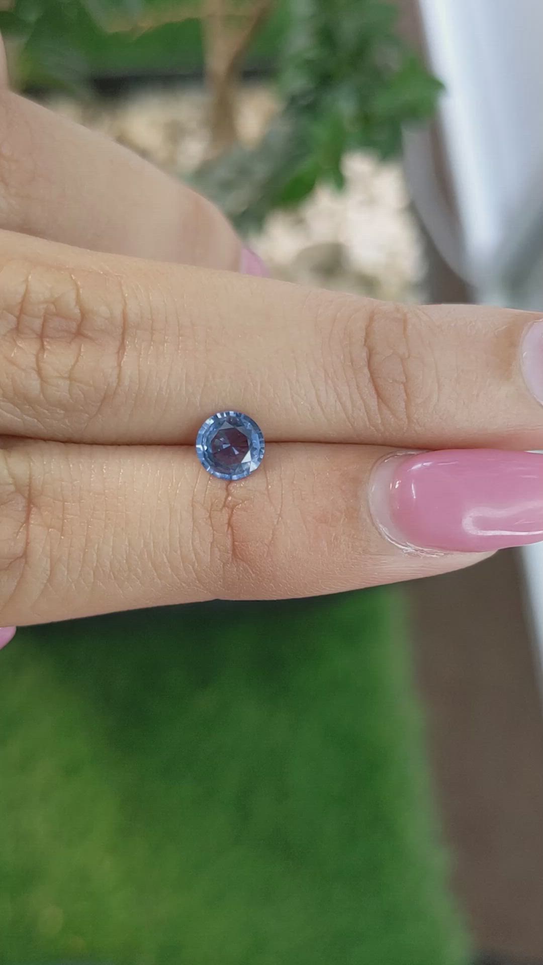 0.64 Ct. Blue Sapphire from Ceylon (Sri Lanka) Size Video