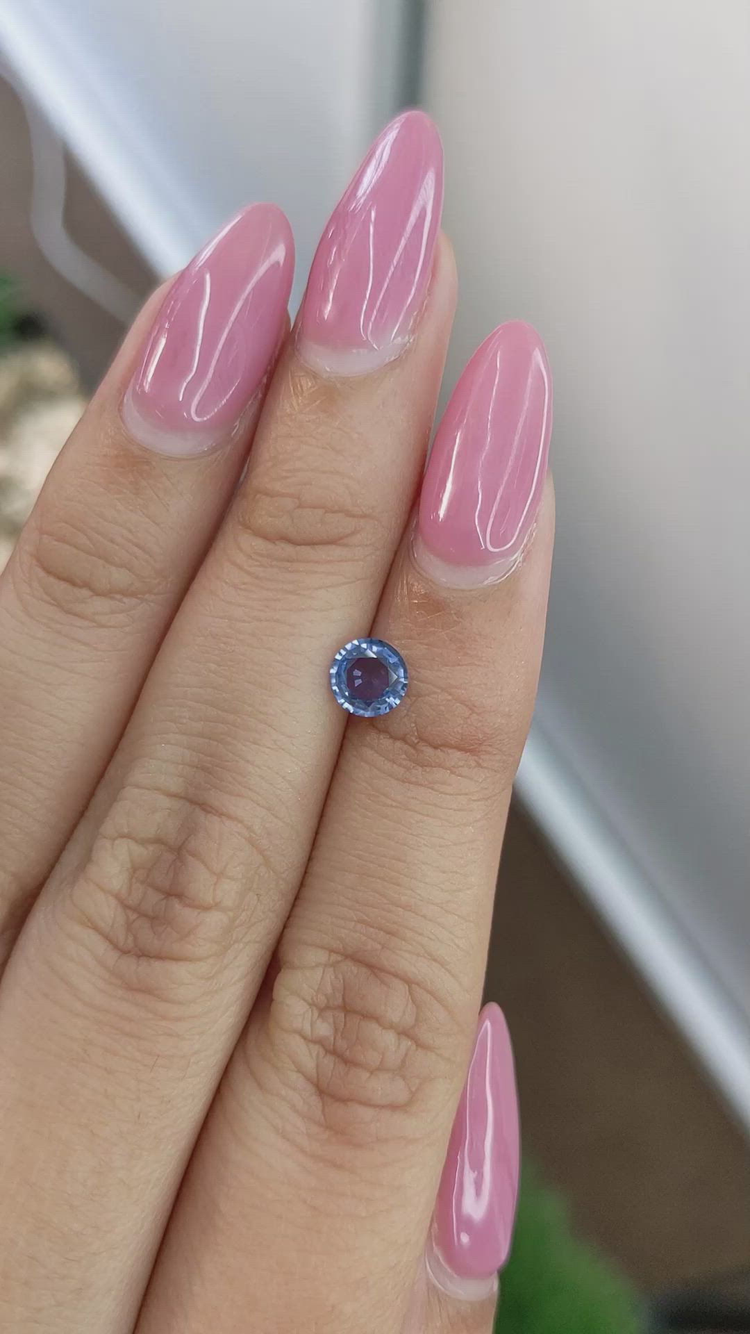 0.64 Ct. Blue Sapphire from Ceylon (Sri Lanka) Size Video