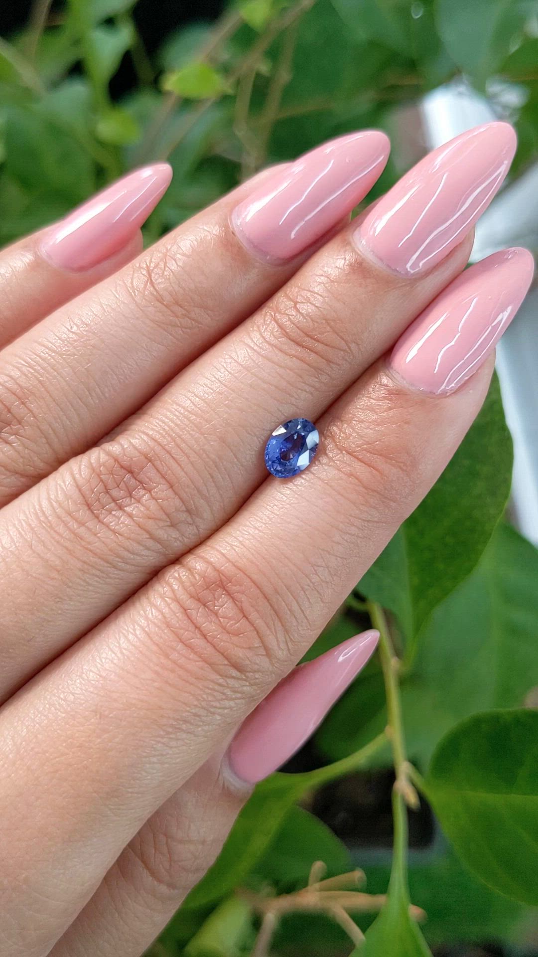 0.84 Ct. Blue Sapphire from Ceylon (Sri Lanka) Size Video
