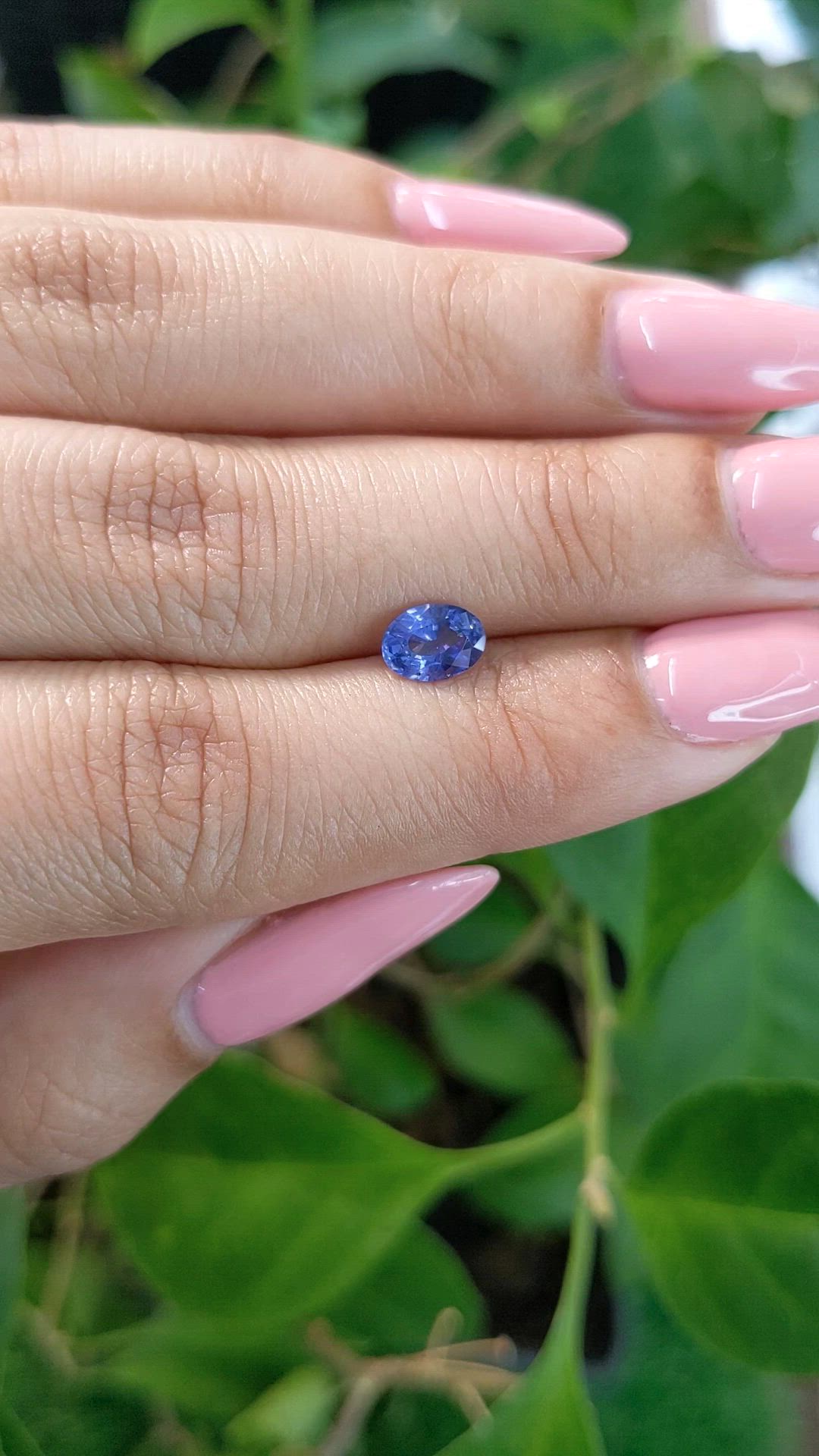 0.84 Ct. Blue Sapphire from Ceylon (Sri Lanka) Size Video