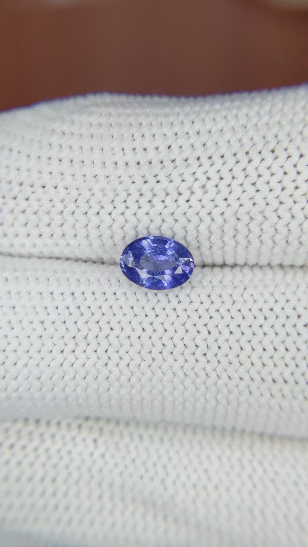 0.84 Ct. Blue Sapphire from Ceylon (Sri Lanka) Size Video