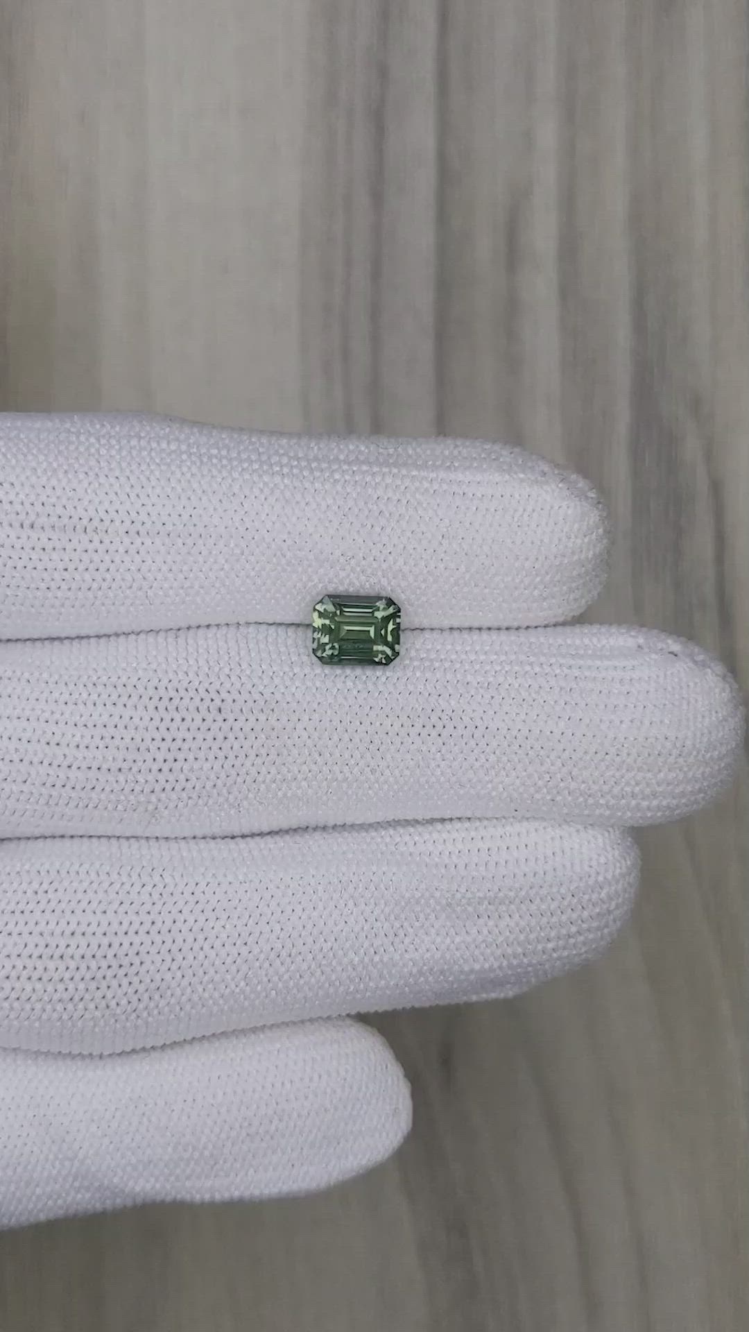 2.08 Ct. Bluish Green Sapphire from Ceylon (Sri Lanka) Size Video