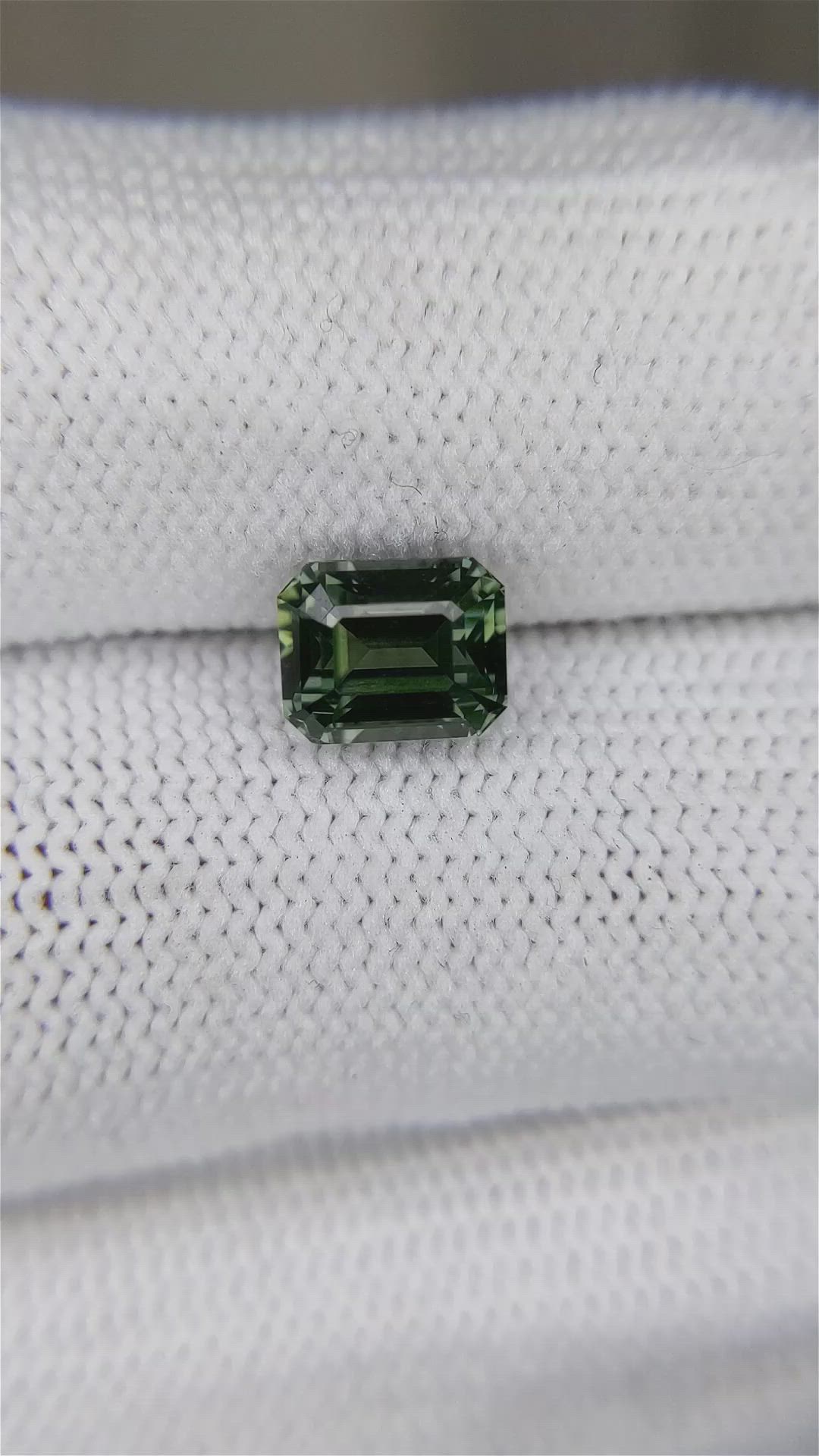 2.08 Ct. Bluish Green Sapphire from Ceylon (Sri Lanka) Size Video