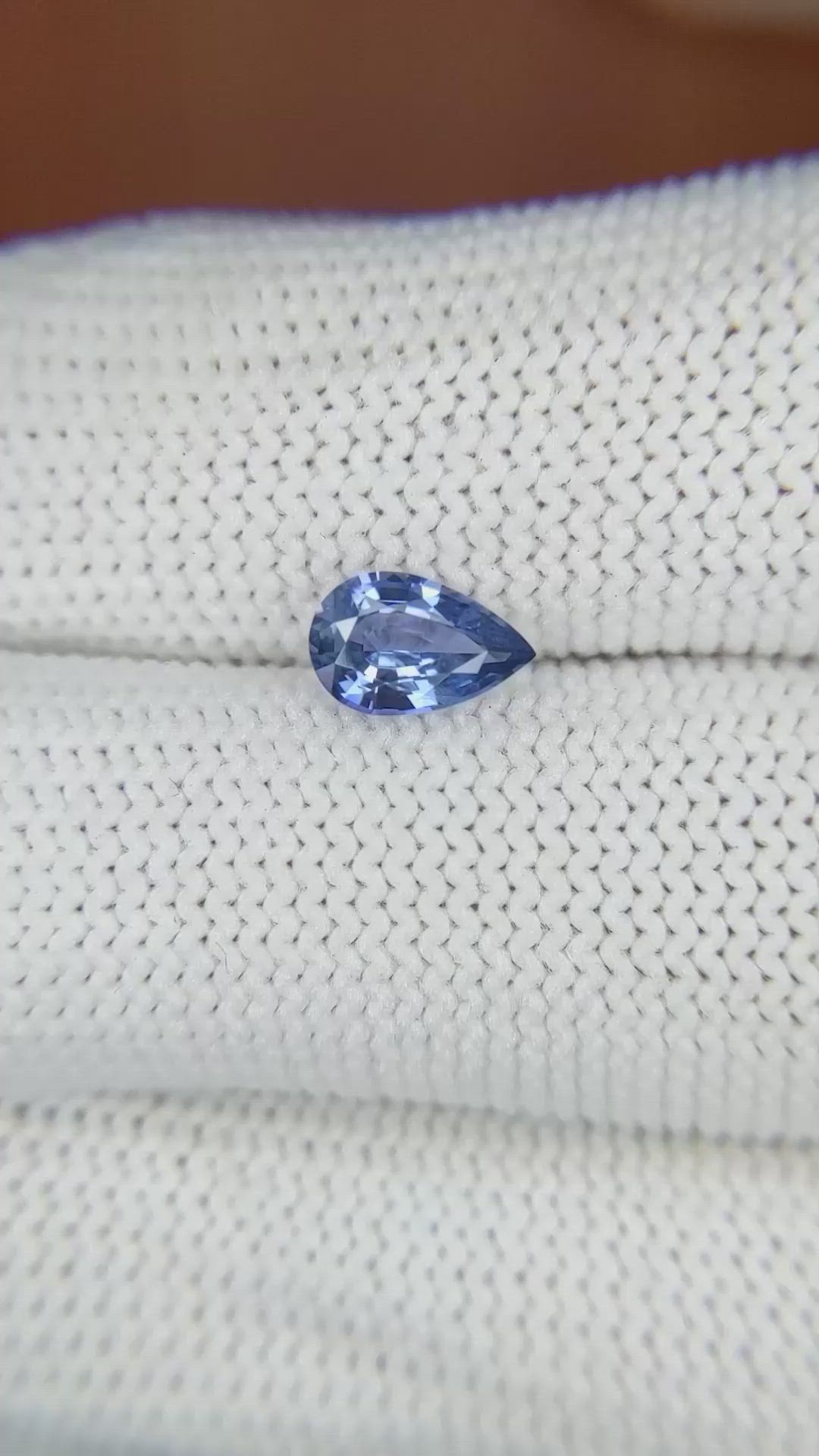 0.82 Ct. Blue Sapphire from Ceylon (Sri Lanka) Size Video