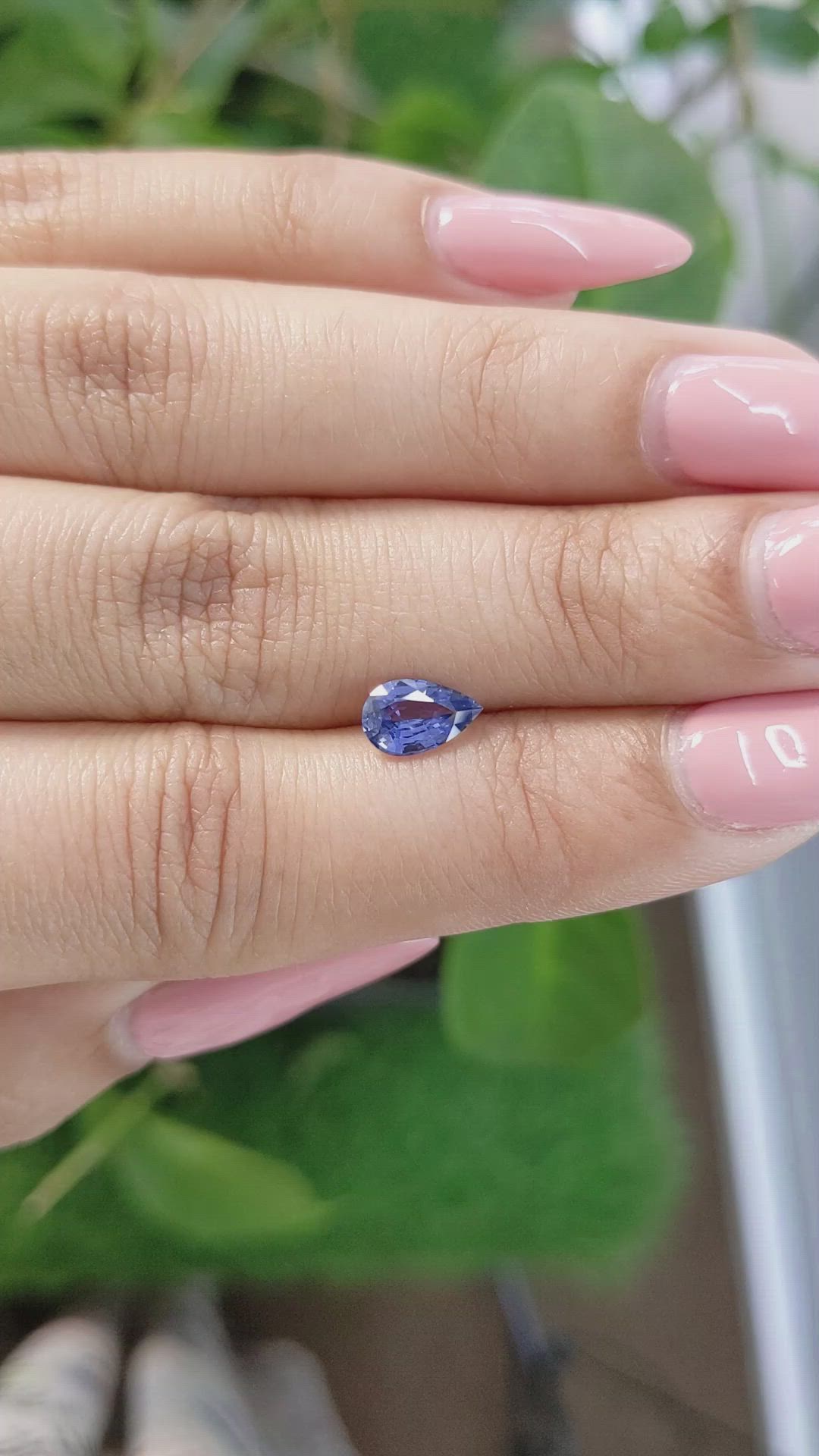 0.82 Ct. Blue Sapphire from Ceylon (Sri Lanka) Size Video