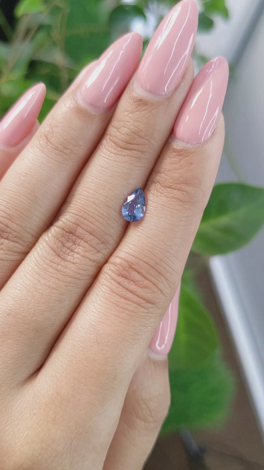 0.82 Ct. Blue Sapphire from Ceylon (Sri Lanka) Size Video