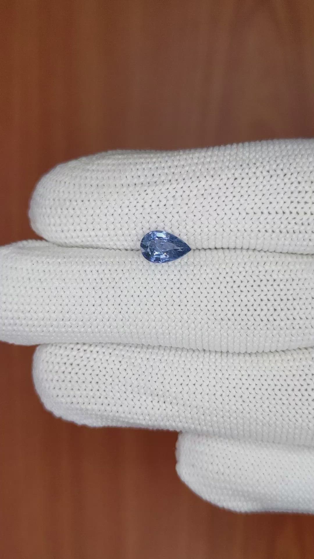0.82 Ct. Blue Sapphire from Ceylon (Sri Lanka) Size Video