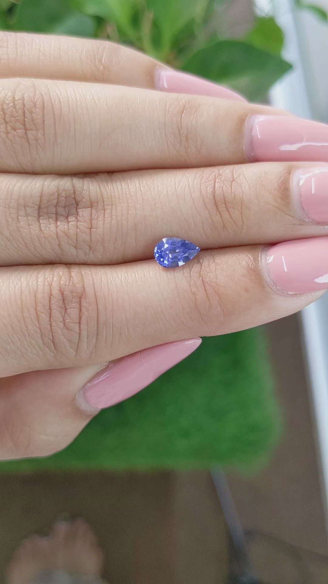 0.84 Ct. Blue Sapphire from Ceylon (Sri Lanka) Size Video